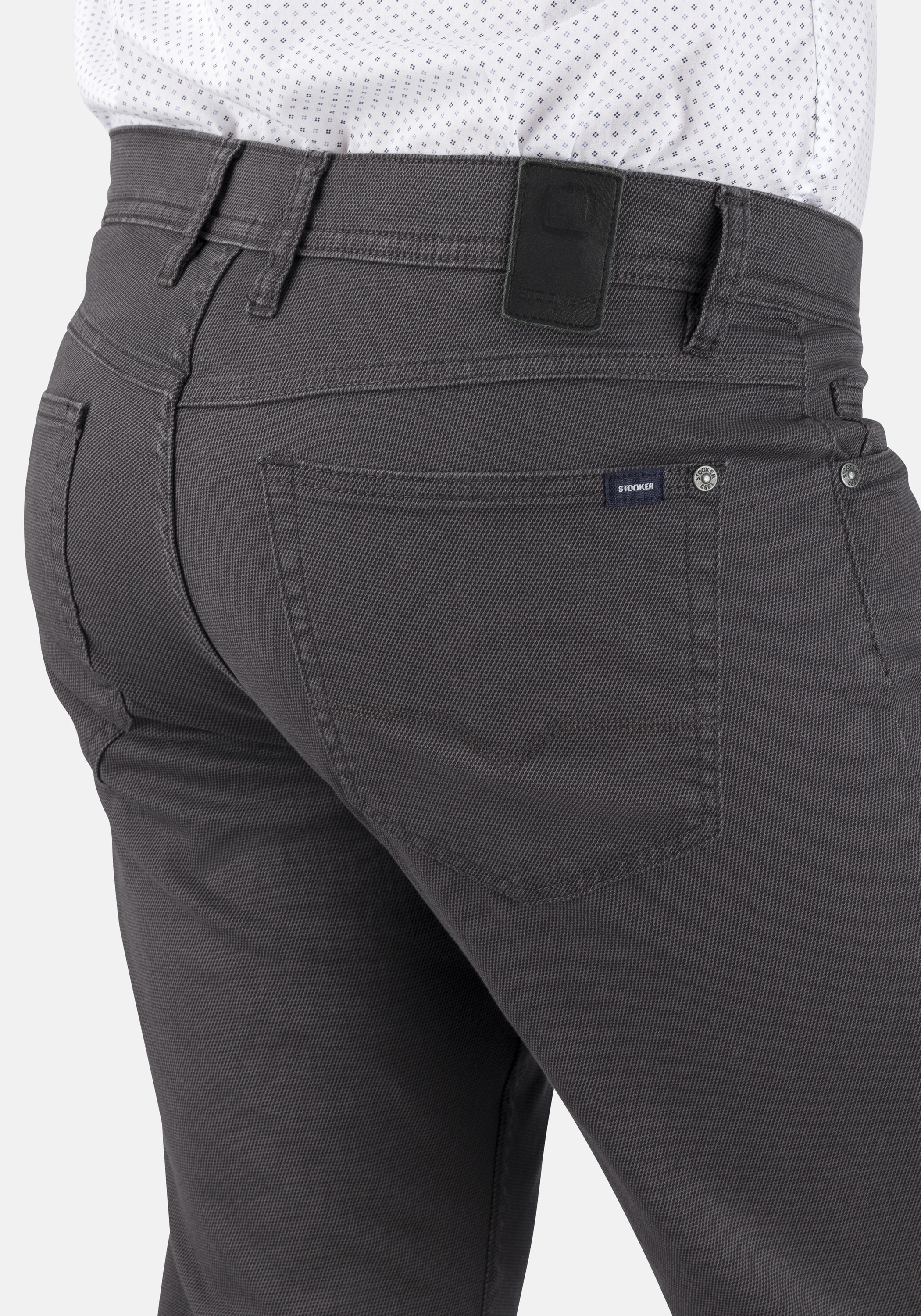 Stooker Men 5-Pocket-Jeans »Frisco Print Straight Fit«, Straight Fit Casual Clean Wash Twill Coloured Comfort Flex! für Herren