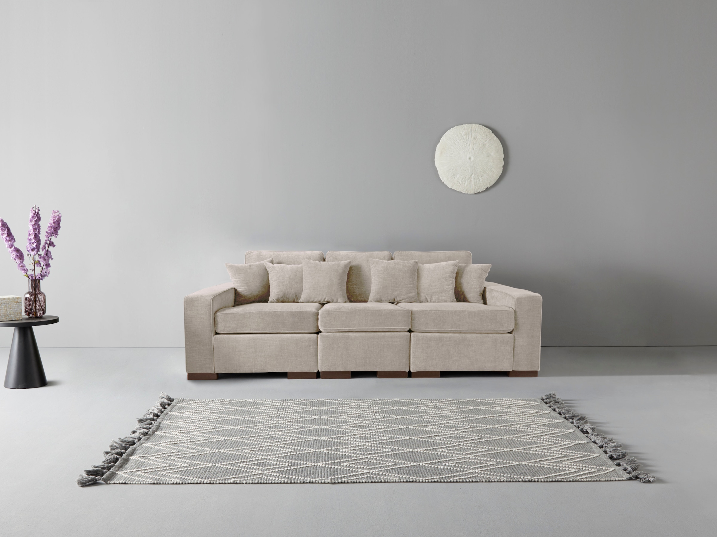 Home affaire 3-Sitzer »Skara«, Lounge-Sofa mit Federkernpolsterung, in viel günstig online kaufen