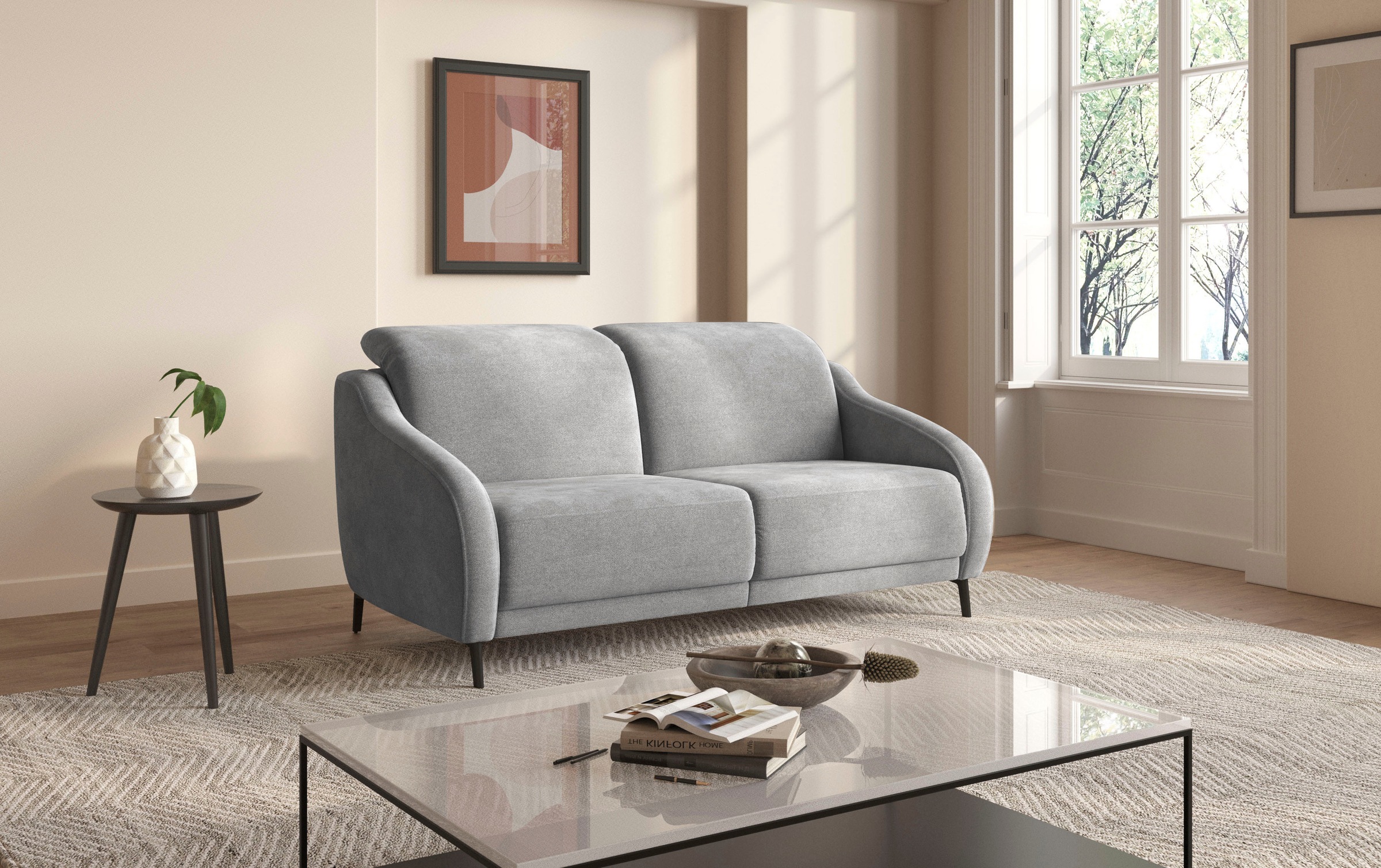 sit&more 2,5-Sitzer »Blues«, wahlweise mit Klapptisch und USB
