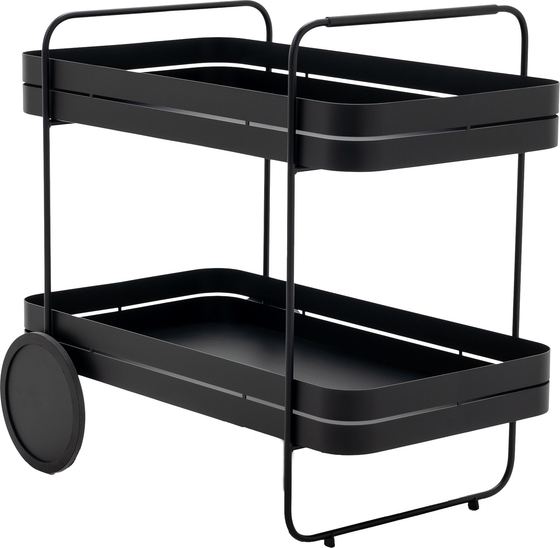 Spinder Design Servierwagen »GIN & TROLLY«, (1 St.), Servierwagen aus Stahl mit Gummirädern