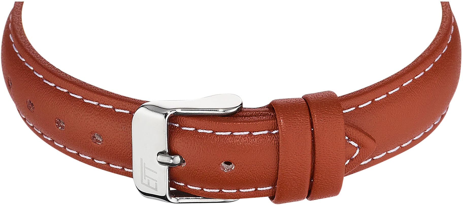 ETT Funkuhr »Gobi Lady«, Armbanduhr, Damenuhr, Solar, Datum, Lederarmband