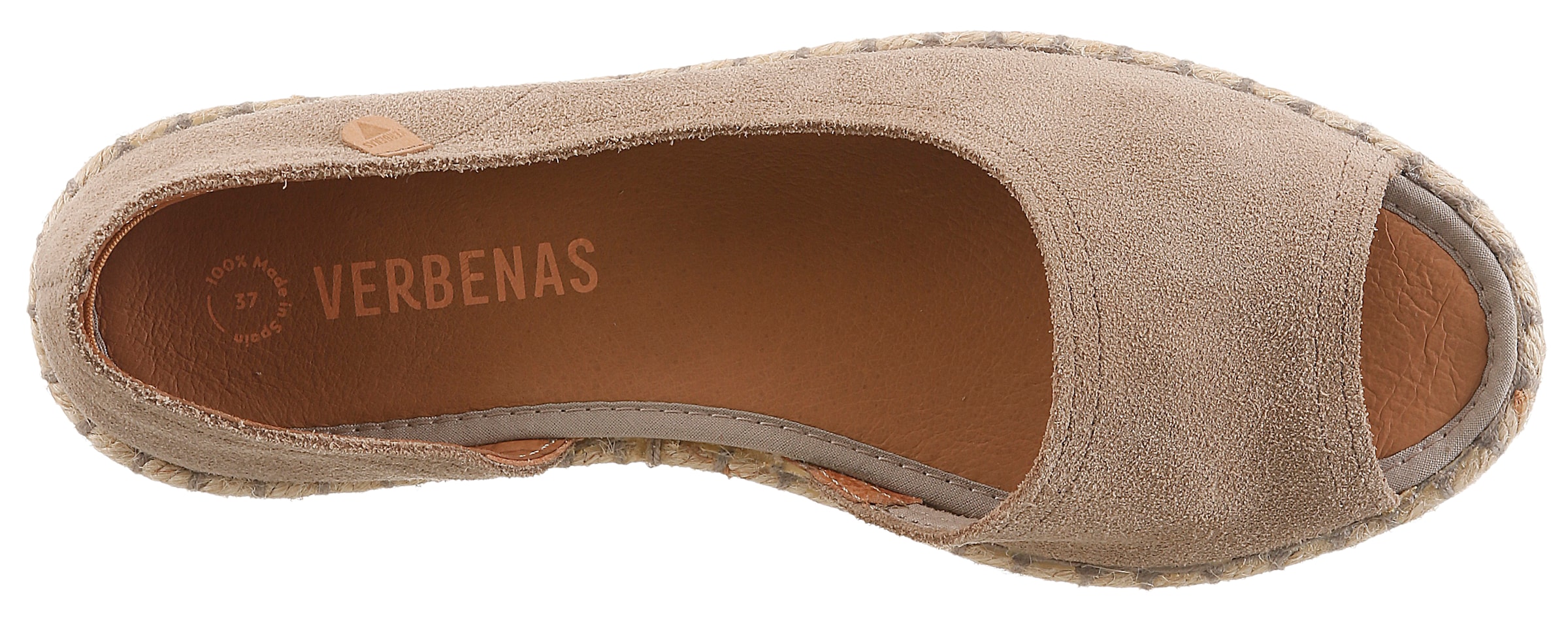 VERBENAS Espadrille »CRUZ SERRAJE«  Sommerschuh, Flat, Slipper, Ballerina in asymmetrischem Look