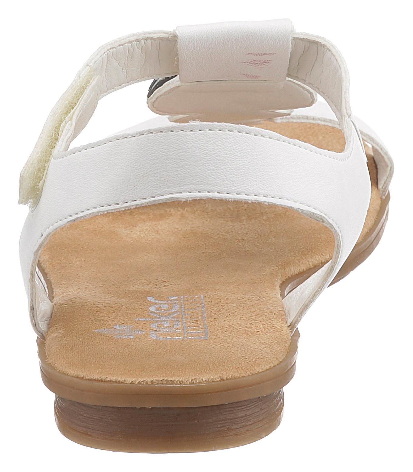 Rieker Riemchensandale  , Sommerschuh, Sandalette, Blockabsatz, mit Schmuckapplikation