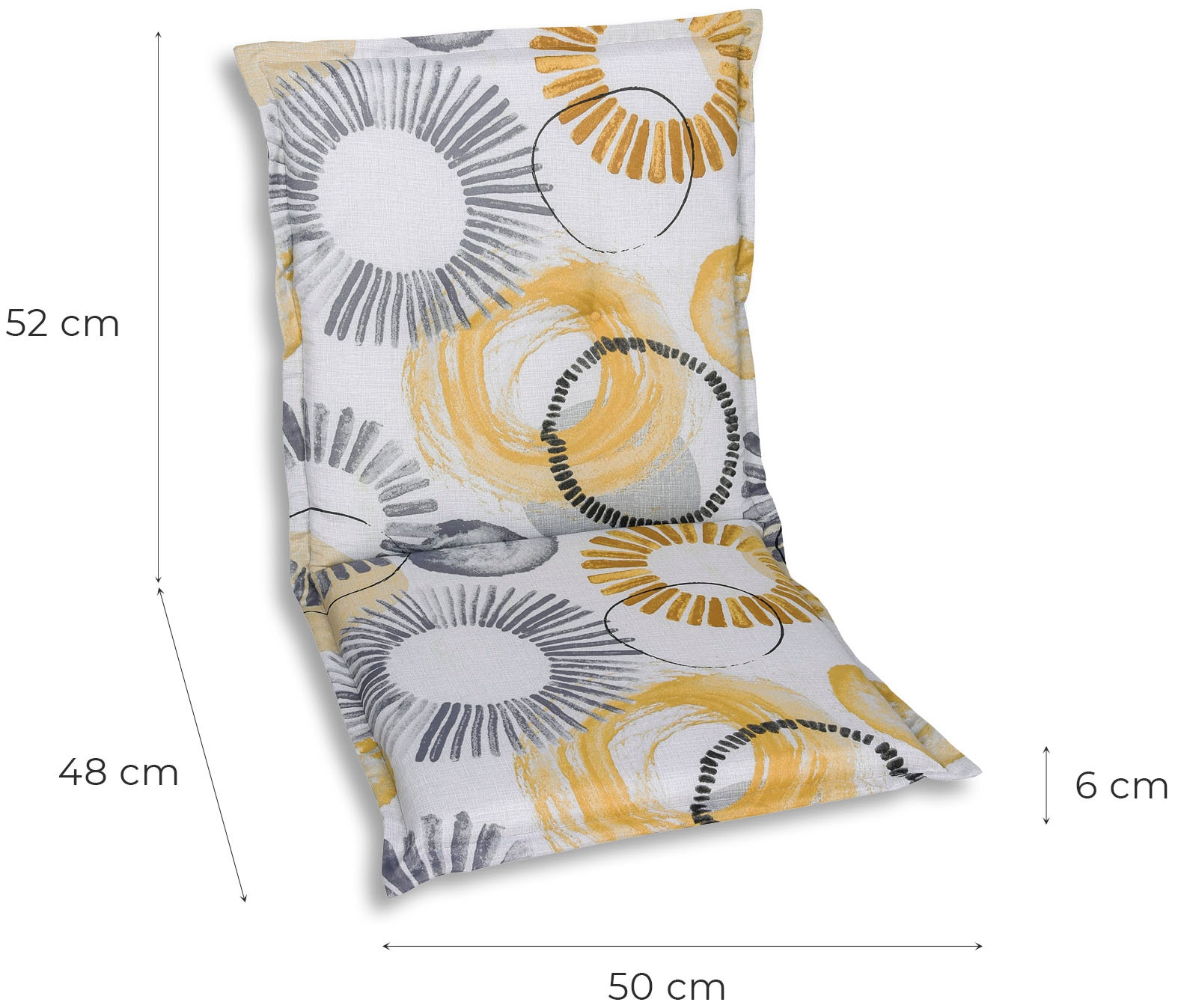 GO-DE Sesselauflage 100 x 50 cm, nieder