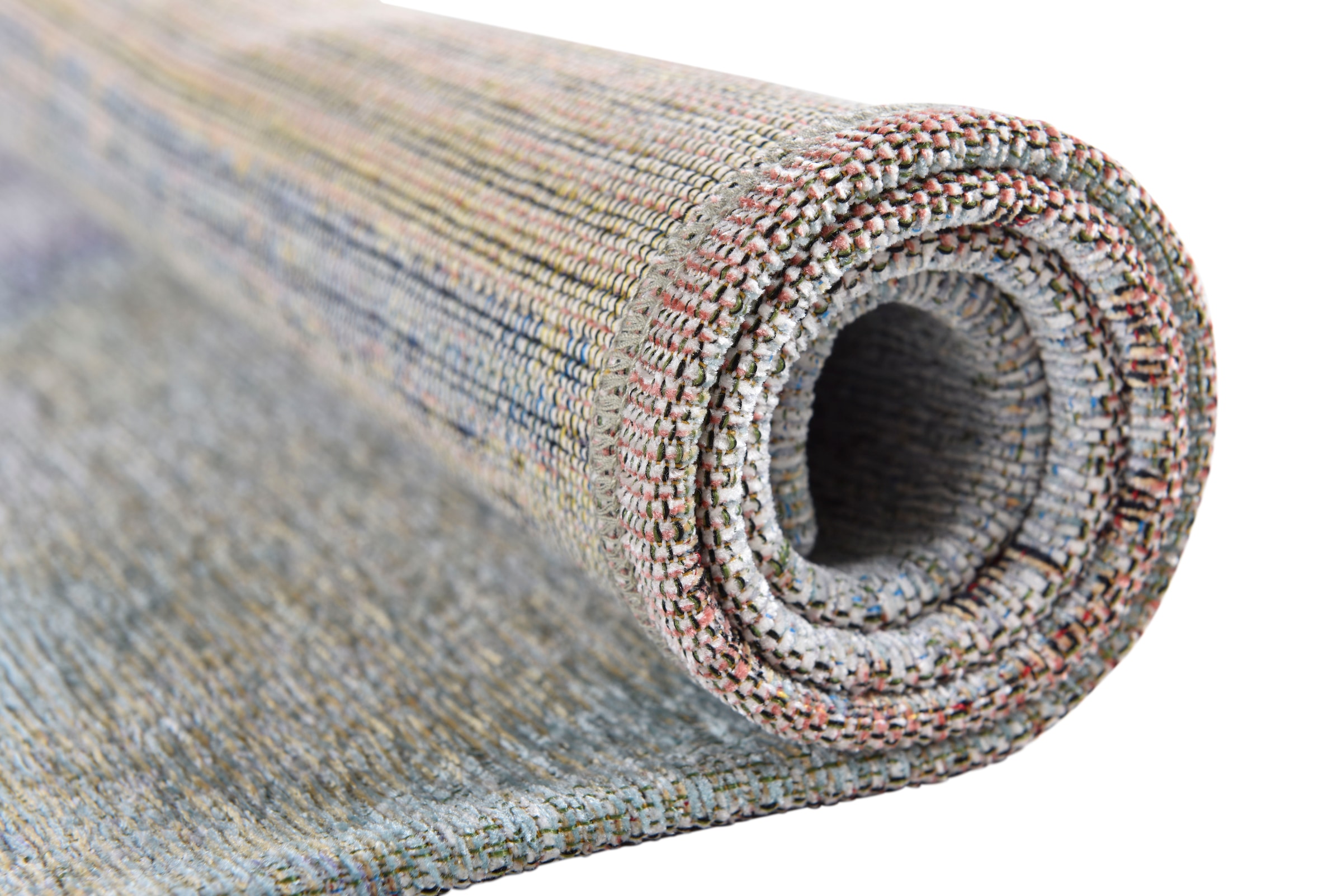 Gino Falcone Teppich »Cosima-106«, rechteckig, 3 mm Höhe, flachgeweber Jaquard-Teppich, mit Chenillegarn, modernes Design