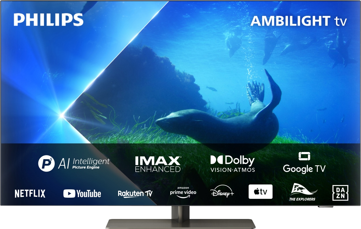 Philips OLED-Fernseher »42OLED808/12«, 106 cm/42 HD, TV-Smart-TV online 4K Android TV-Google Ultra Zoll, kaufen