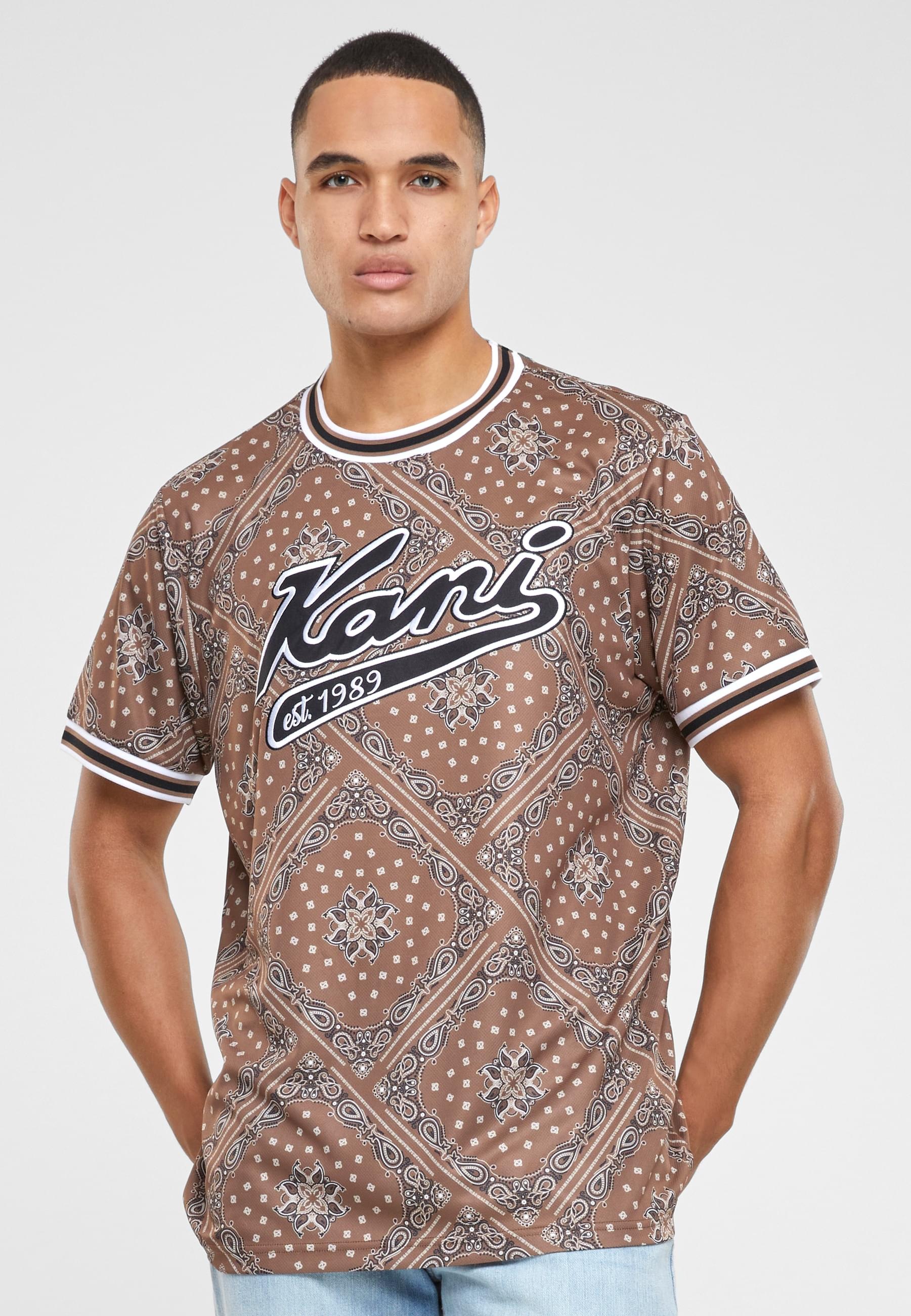 Karl Kani T-Shirt »Karl Kani Herren KM232-008-3 Unisex KK Varsity Paisley Mesh Tee« 1 Stk.