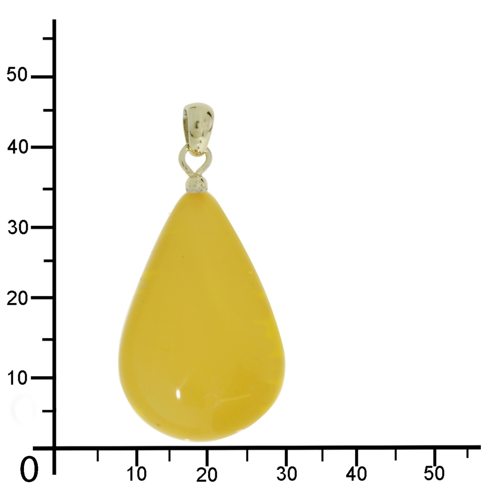 OSTSEE-SCHMUCK Kettenanhänger »Ostsee-Schmuck Anhänger Tropfen ca. 30 mm lang - Gold 585/000«, (1 tlg.)