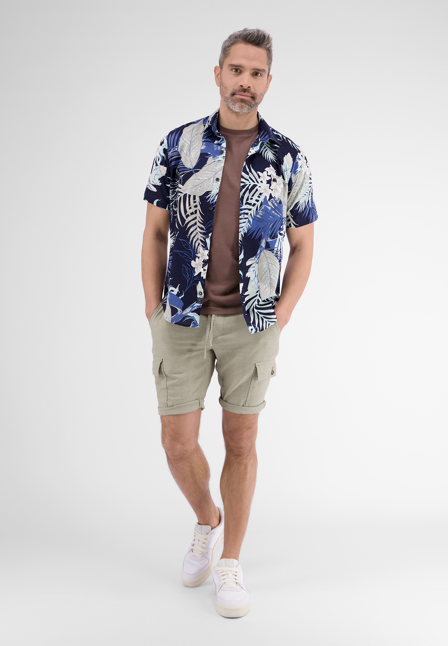 5. Bild von LERROS Bermudas »LERROS Cargo Bermuda in sommerlichem Leinen Mix«