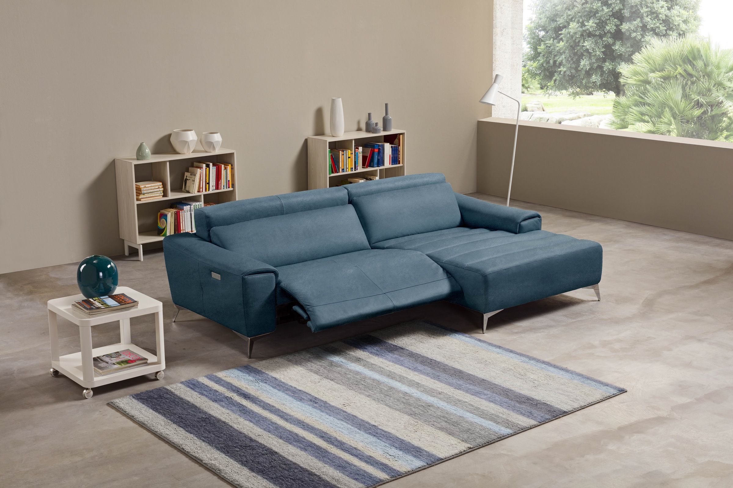 Egoitaliano Ecksofa »Suzette, Designsofa mit hohem Sitzkomfort«, mit Recami günstig online kaufen