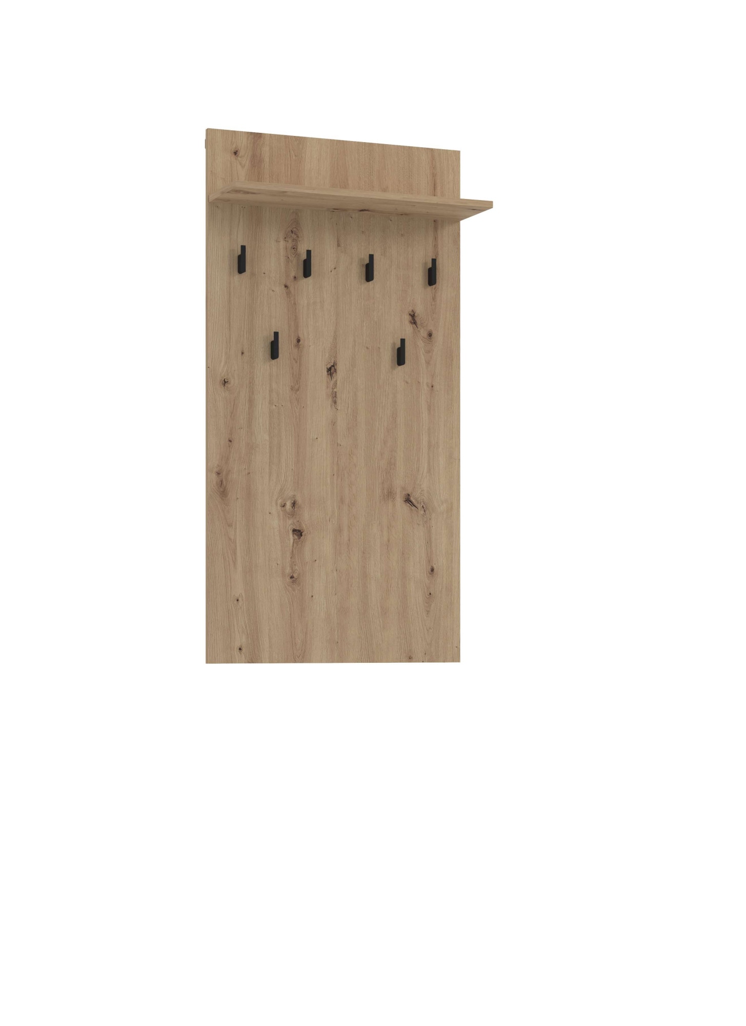 Home affaire Garderobenpaneel »Arran, Wandregal Wandpaneel, Wandgarderobe praktisch & stillvoll« mit 6 Kleiderhaken und Ablage für Accessoires, Breite 63 cm