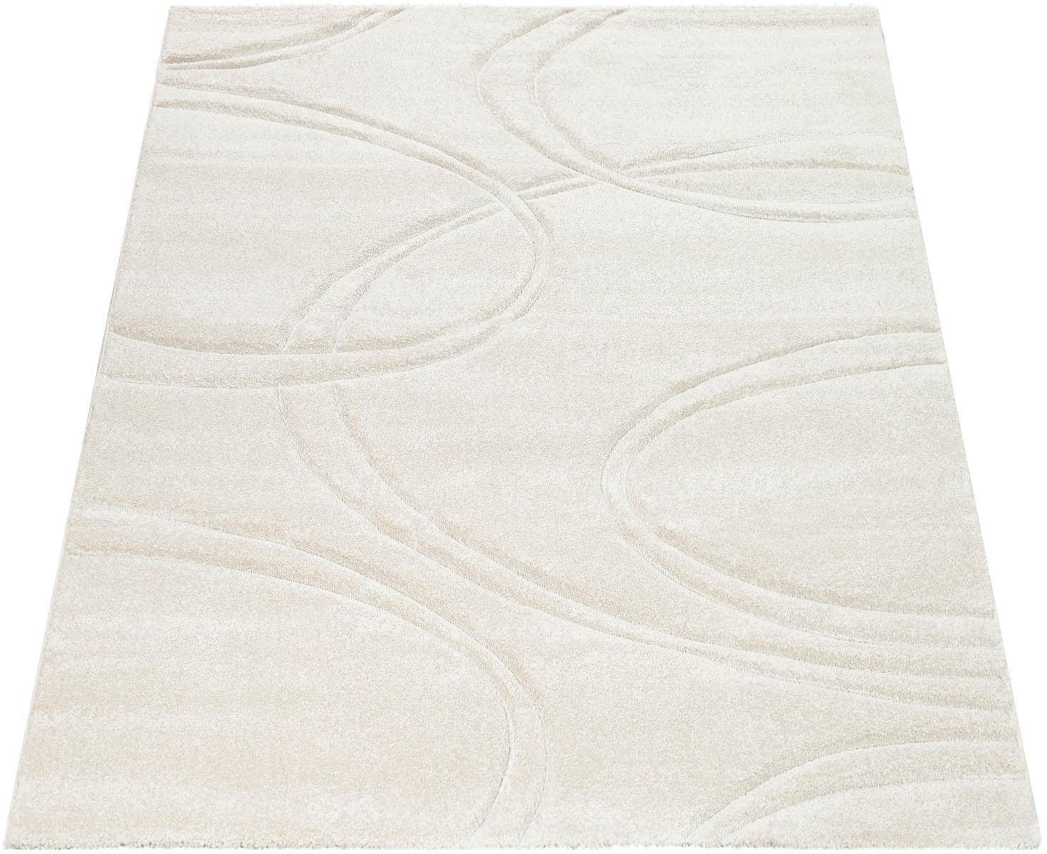 Paco Home Teppich »Brilliance 757«, rechteckig, 18 mm Höhe, Kurzflor, mit 3D-Design, ideal im Wohnzimmer & Schlafzimmer