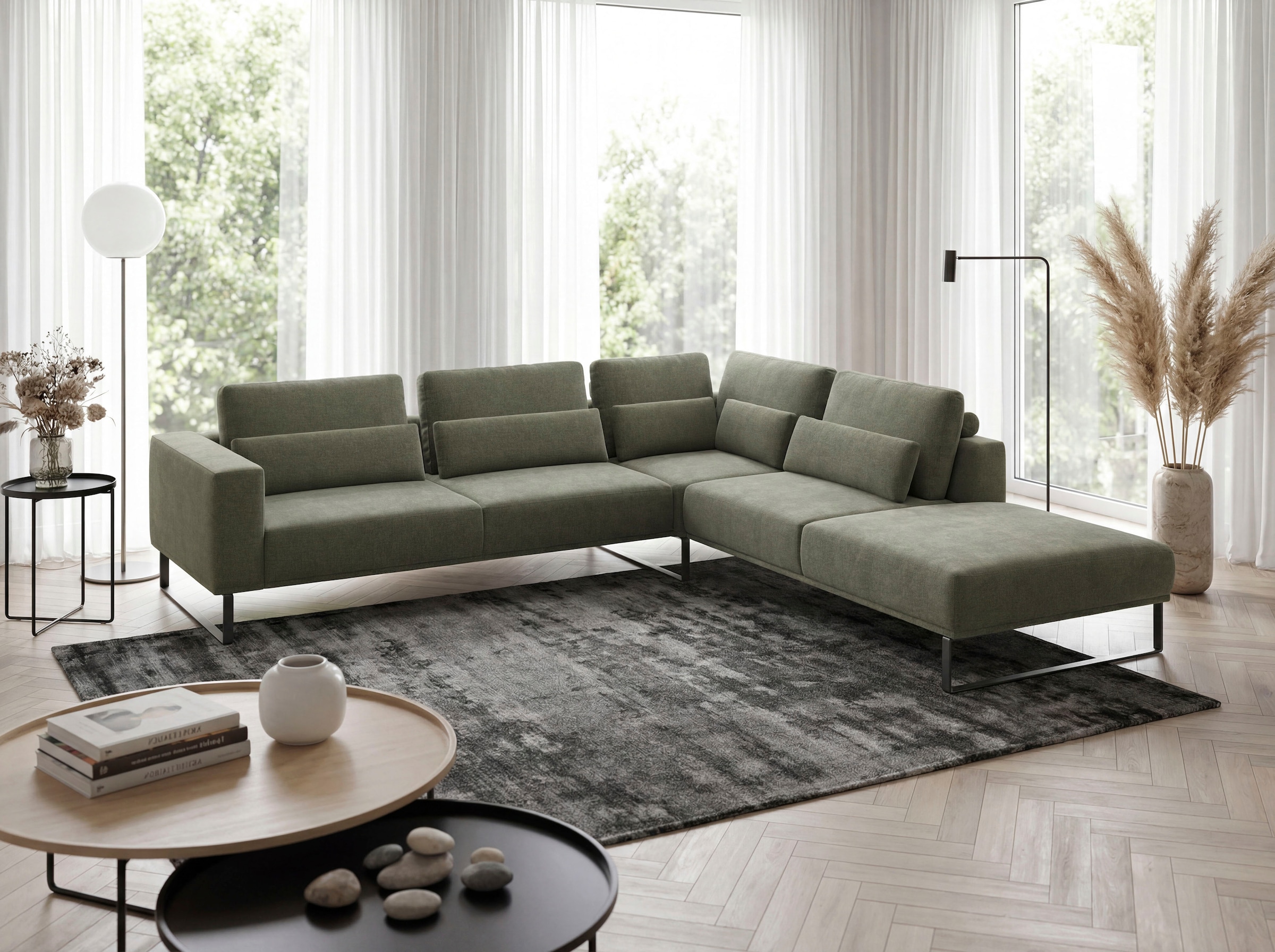 Musterring Ecksofa »JUSTB! PM100, stilvoller Lounge-Komfort von Musterring« Kollektion Bettina Zimmermann, optionaler Sitzvorzug & Fuß-Auswahl
