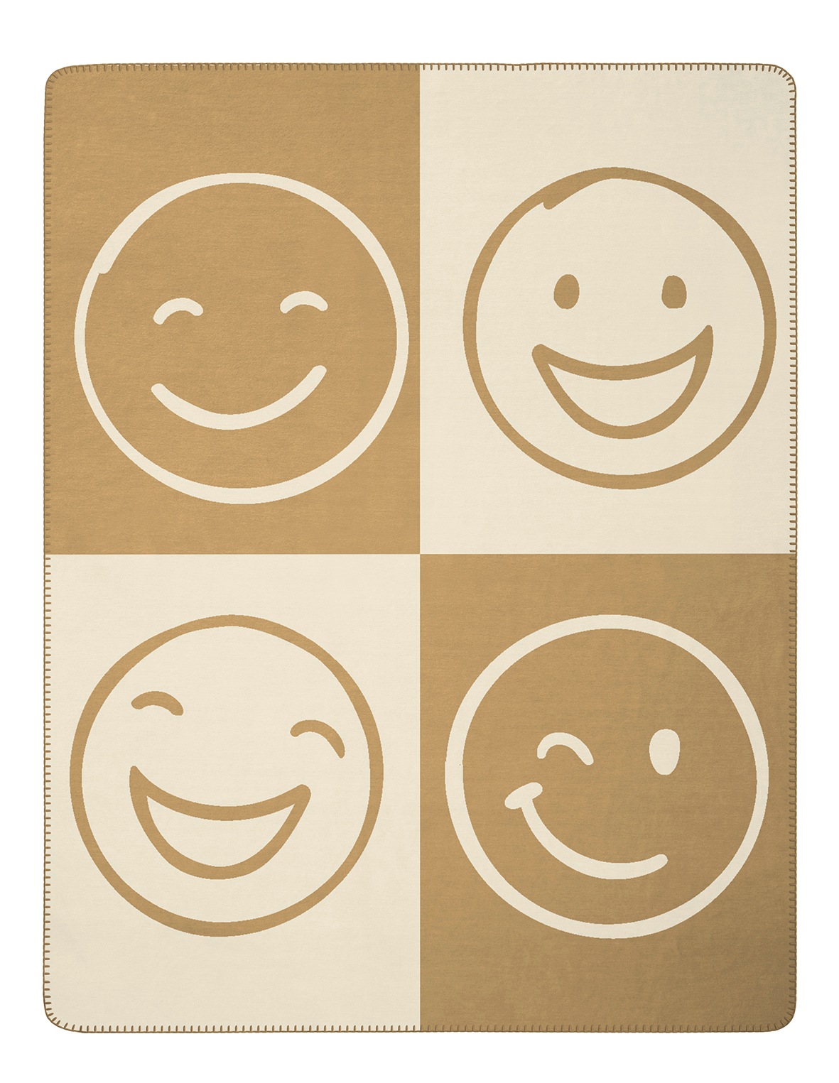 Biederlack Wohndecke »Emoji«, mit Velourband günstig online kaufen