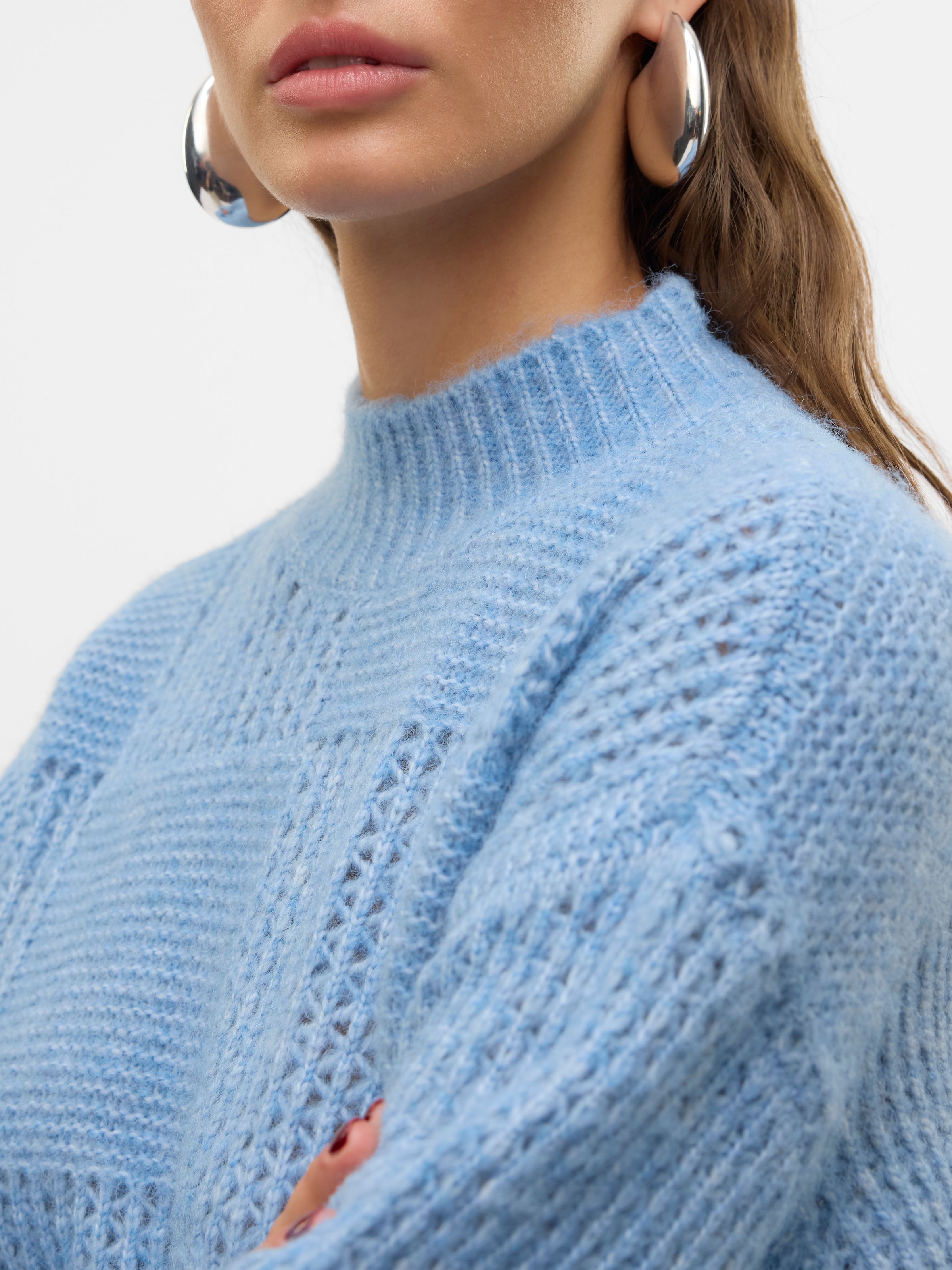 Vero Moda Strickpullover »VMMOON LS HIGHNECK PULLOVER GA BF«