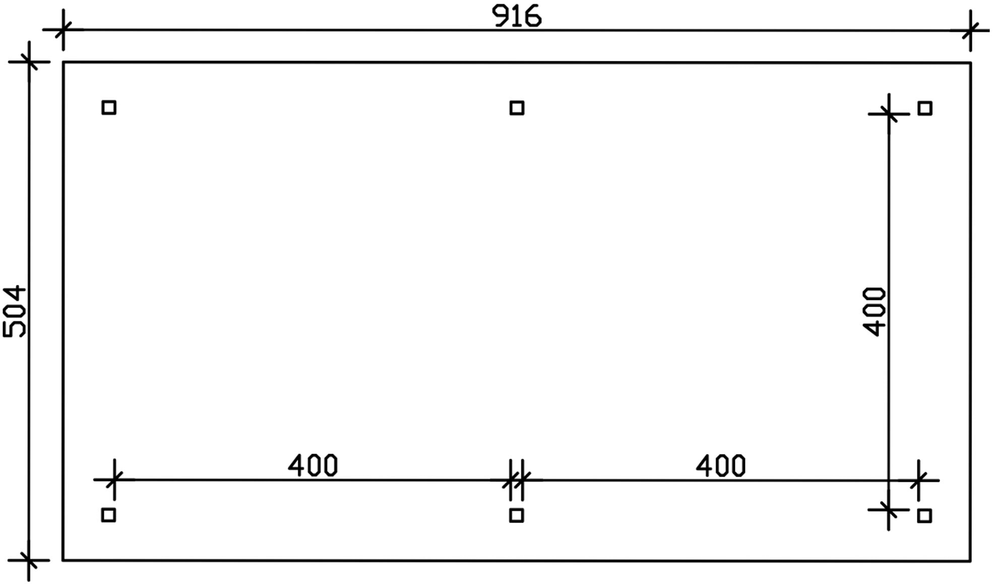 Skanholz Holzpavillon »Orleans 3«, Leimholz, 424 x 836 cm