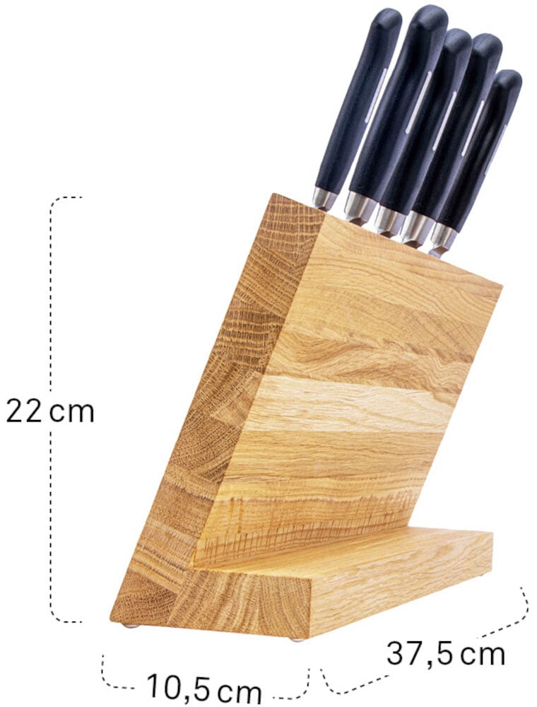 Siena Home Magnet-Messerblock »MONZA«, 1 tlg., aus FSC®-zertifiziertem Eichenholz, FSC® 100 %, Lieferung ohne Messer