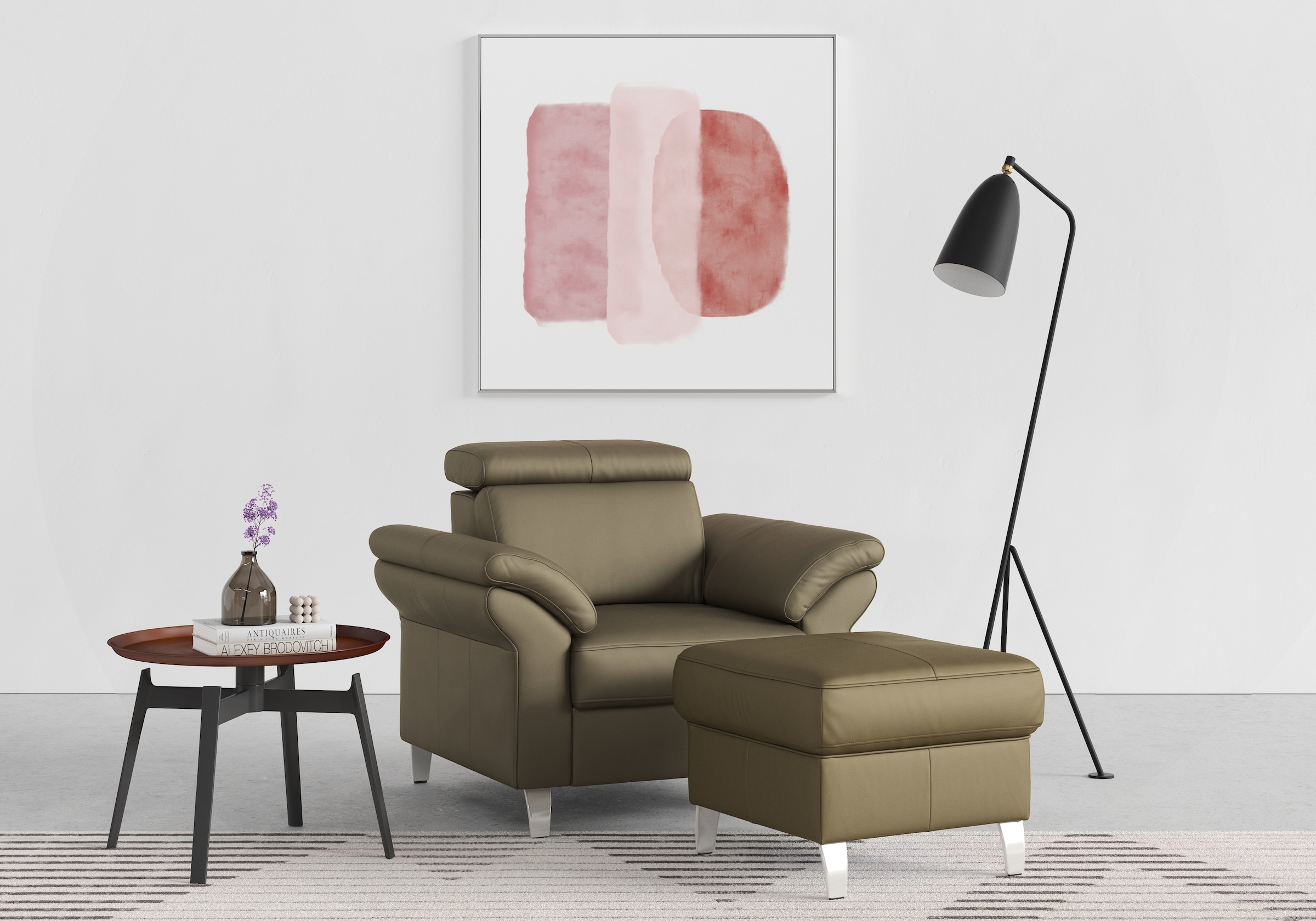 sit&more Sessel »Arngast«, inklusive Federkern und Kopfteilverstellung
