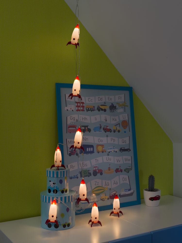 KONSTSMIDE LED-Lichterkette, mit an/aus Schalter, 8 warm weiße Dioden