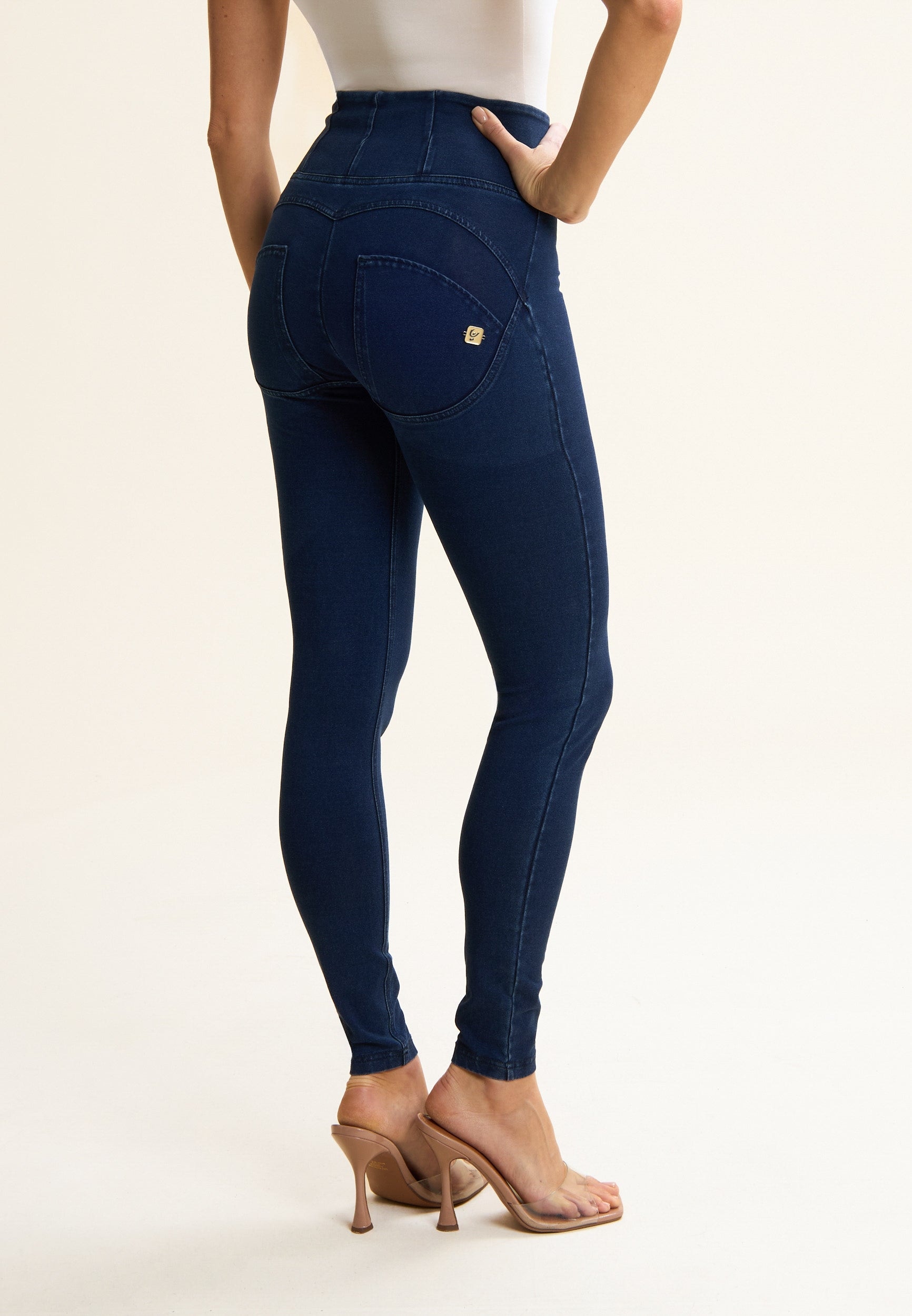 Freddy High-waist-Jeans mit Reißverschluß