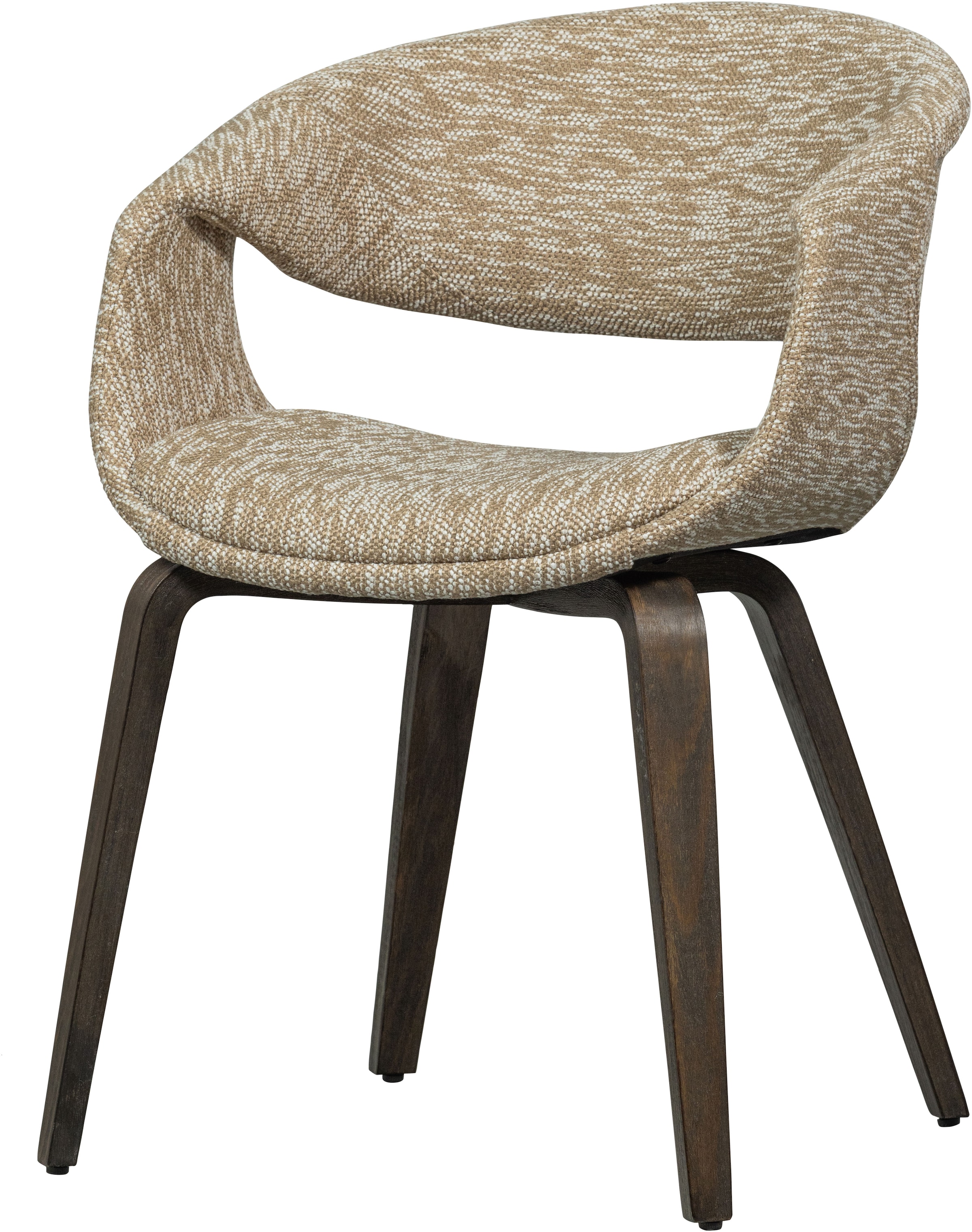WOOOD Esszimmerstuhl »Yossi mit Gewebtem Bezug und Holzgestell B57 x T57 x H78 cm (2er-Set)« (Set) 2 Stk.Tragkraft 136 kg, maximale Verschleißfestigkeit, Pfleiglicht