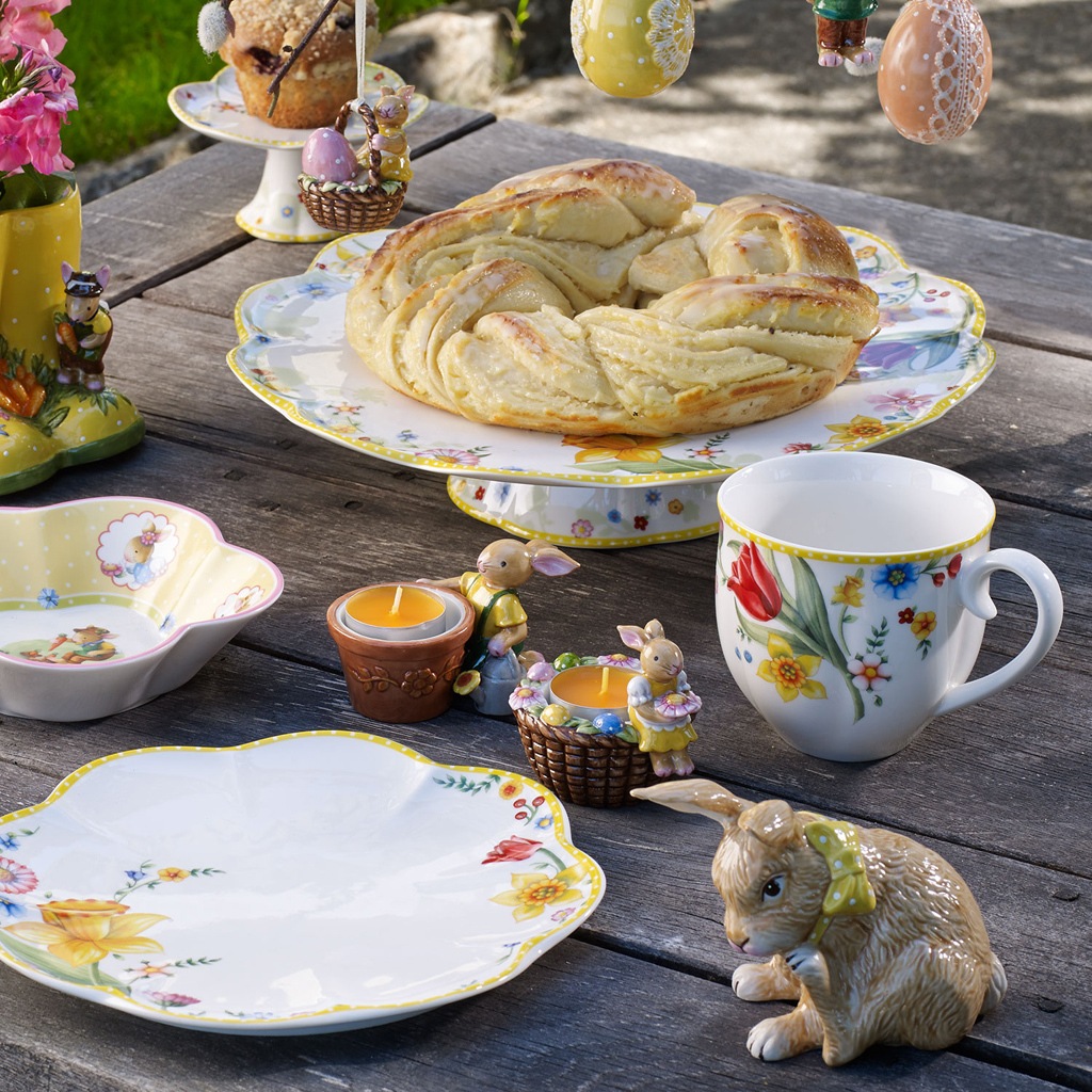 Villeroy & Boch Tortenplatte »Tortenplatte Spring Awakening ø 33 cm weiß« günstig online kaufen
