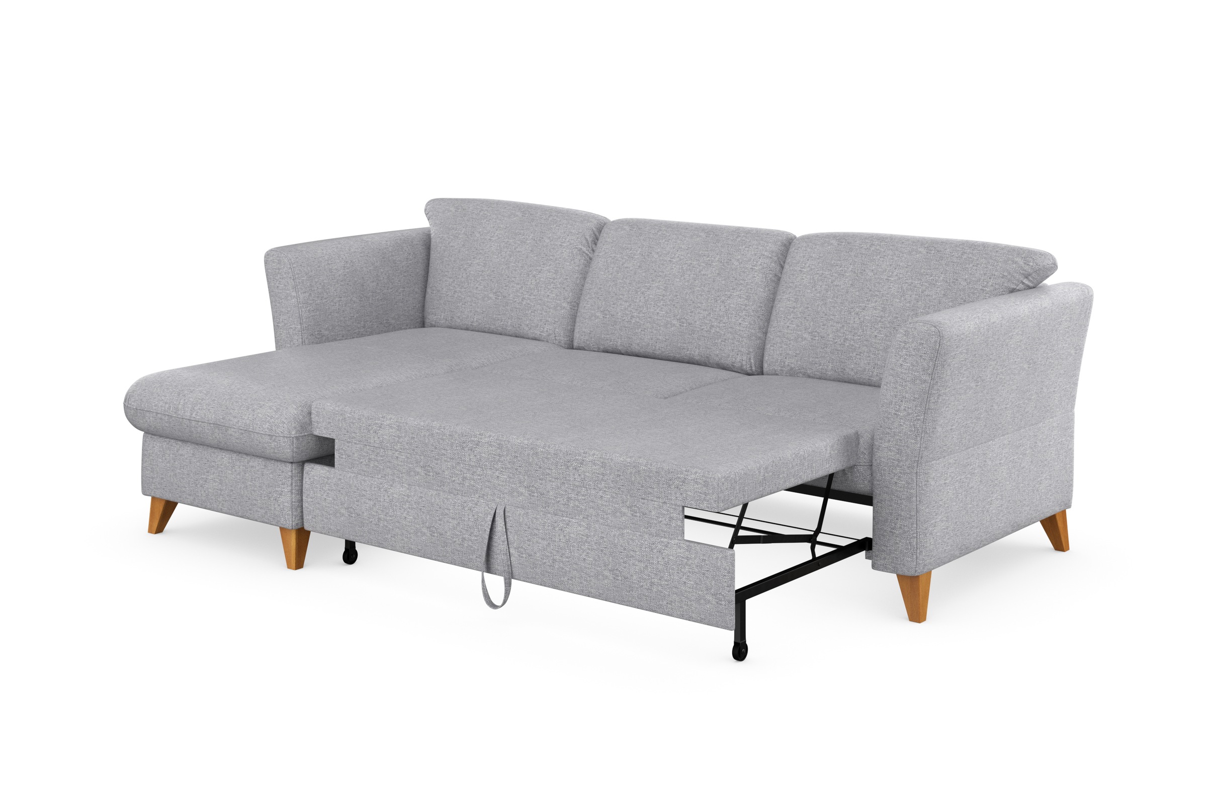 Home affaire Ecksofa »Trelleborg L-Form«, Federkern-Polsterung, wahlweise mit Bettfunktion und Bettkasten