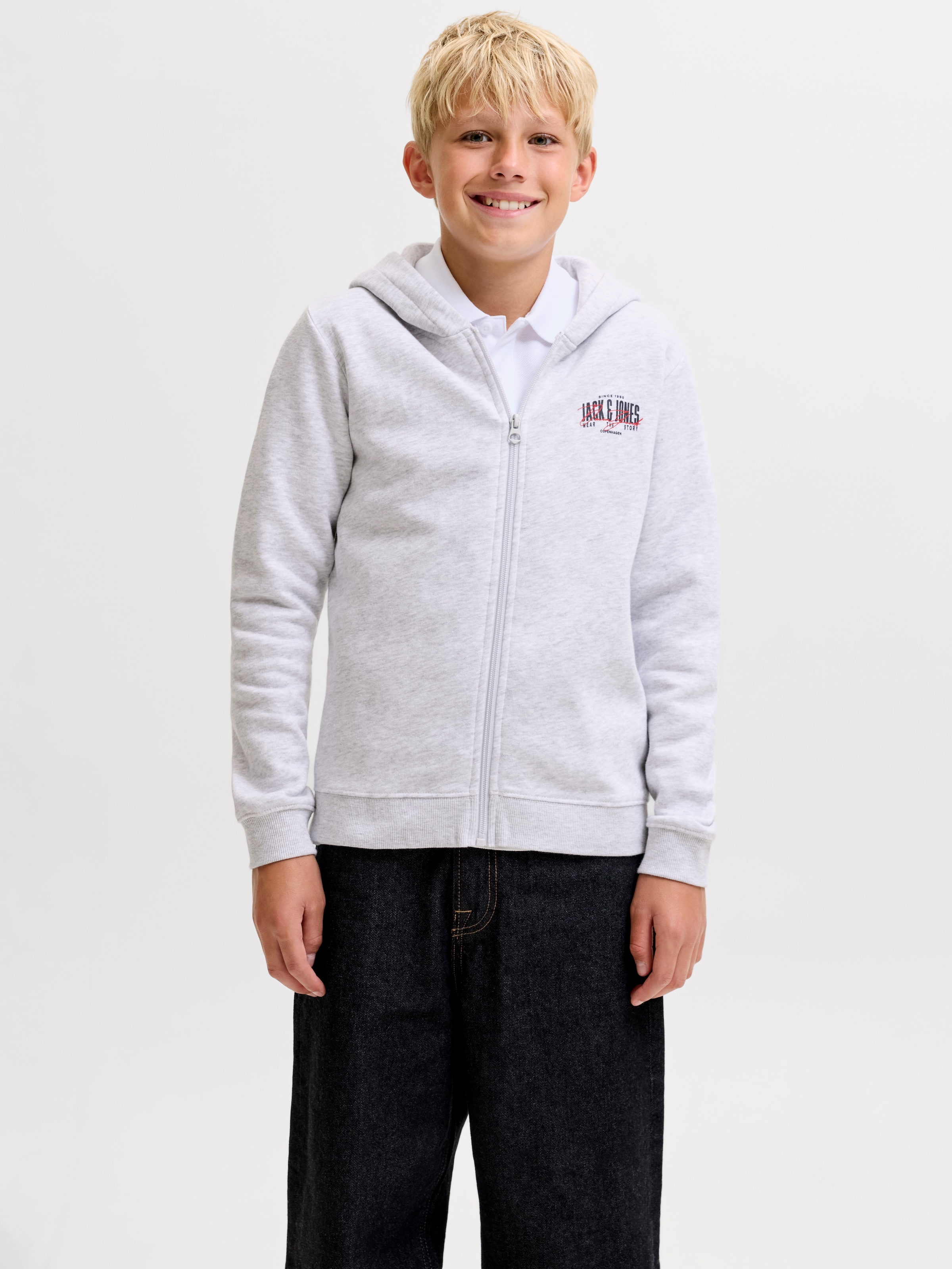 Jack & Jones Junior Kapuzensweatshirt »JJAERO SWEAT HOOD JNR«, Baumwollmischung, regular fit
