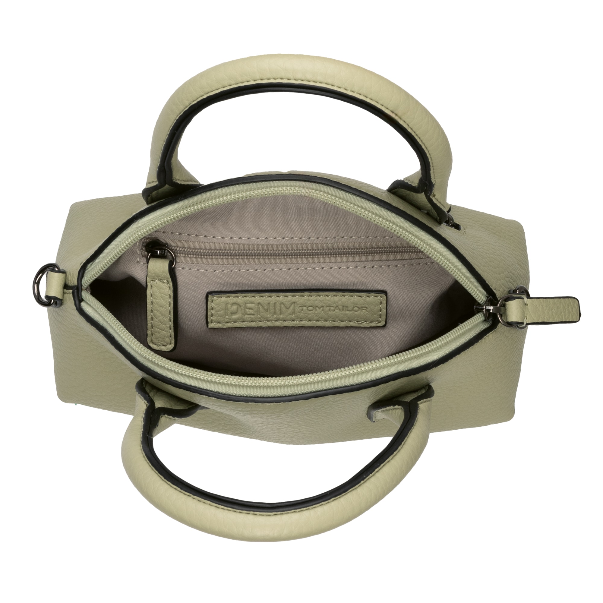 TOM TAILOR Denim Shopper »Licia«, aus genarbtem Lederimitat in moderner avantgardistischer Form