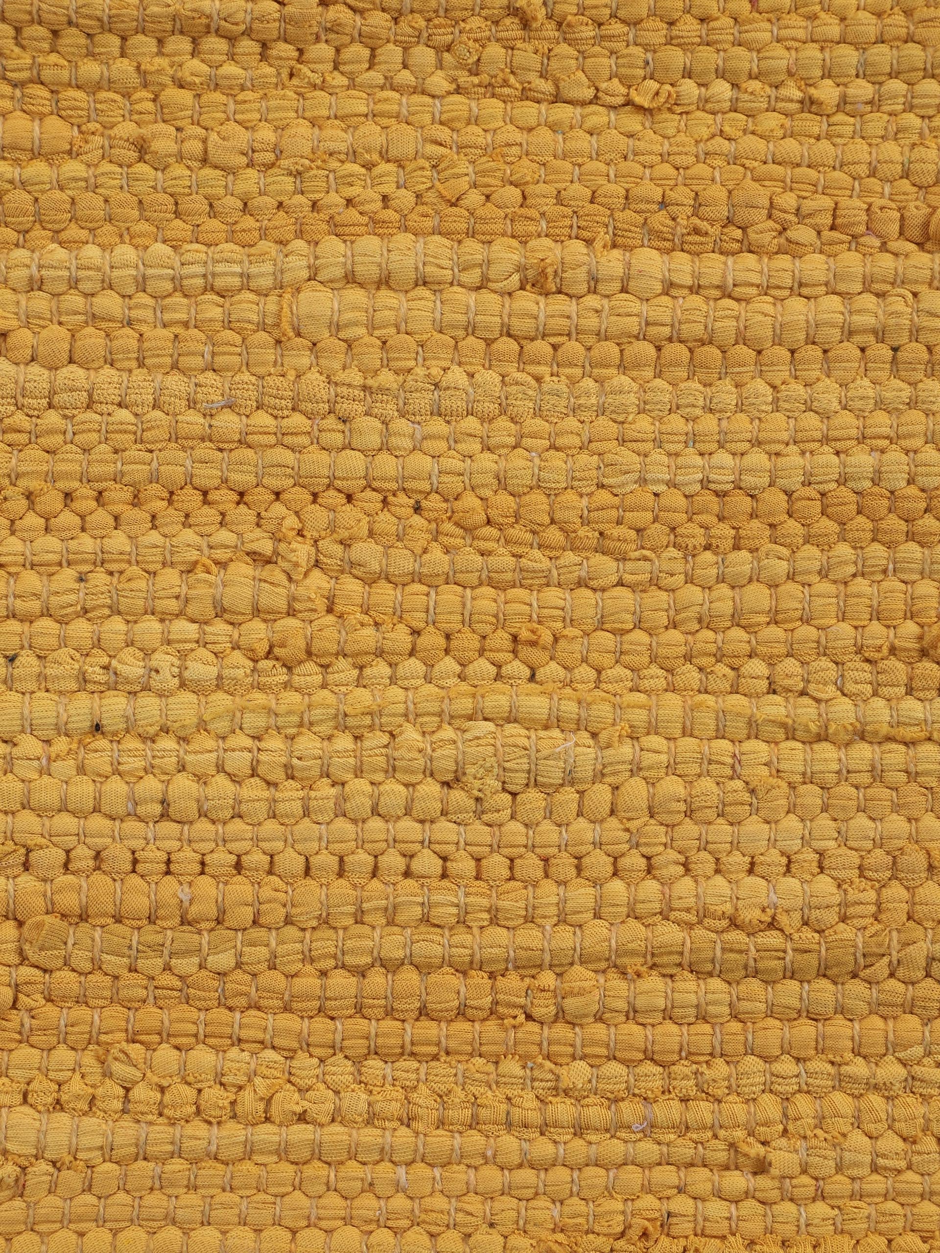 carpetfine Teppich »Kelim Chindi uni«, rechteckig, 5 mm Höhe, Wendeteppich, reine Baumwolle, handgewebt, Uni-Farben, mit Fransen