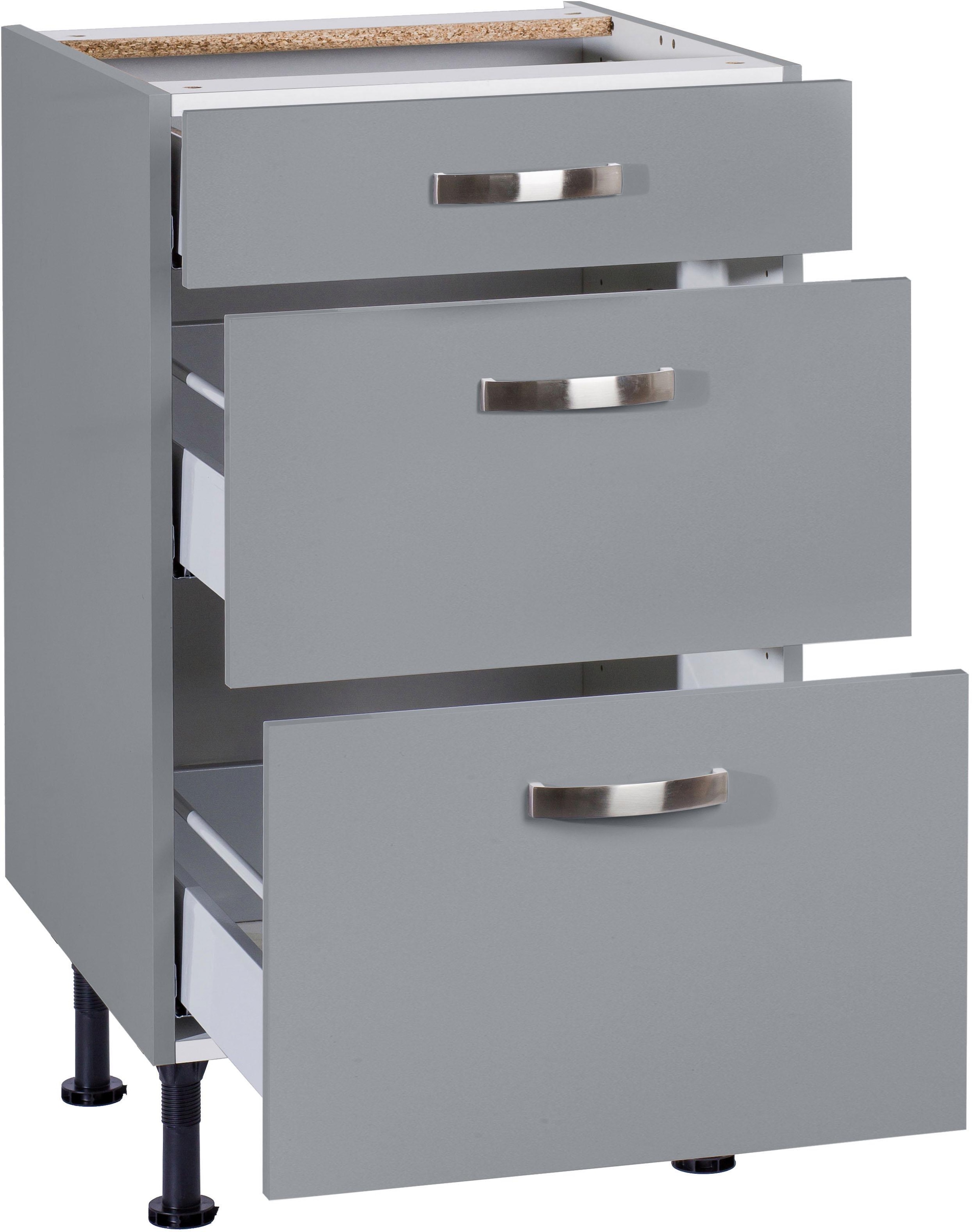 KOCHSTATION Unterschrank »KS-Cara«, Breite 50 cm, mit Vollauszügen und Soft-Close-Funktion