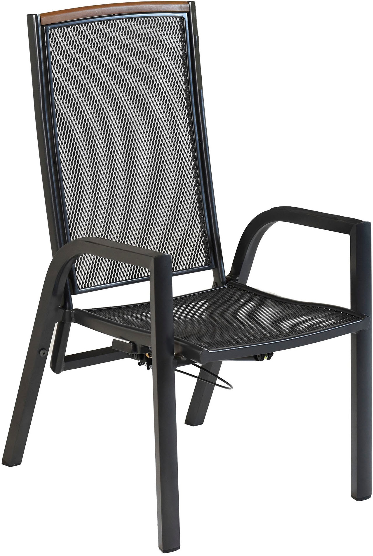 MERXX Garten-Essgruppe »»Tilos««, (Set, 7 tlg., Rückenabschluss und Armlehnen aus Akazienholz), Rückenlehne verstellbar durch Gasdruckfeder