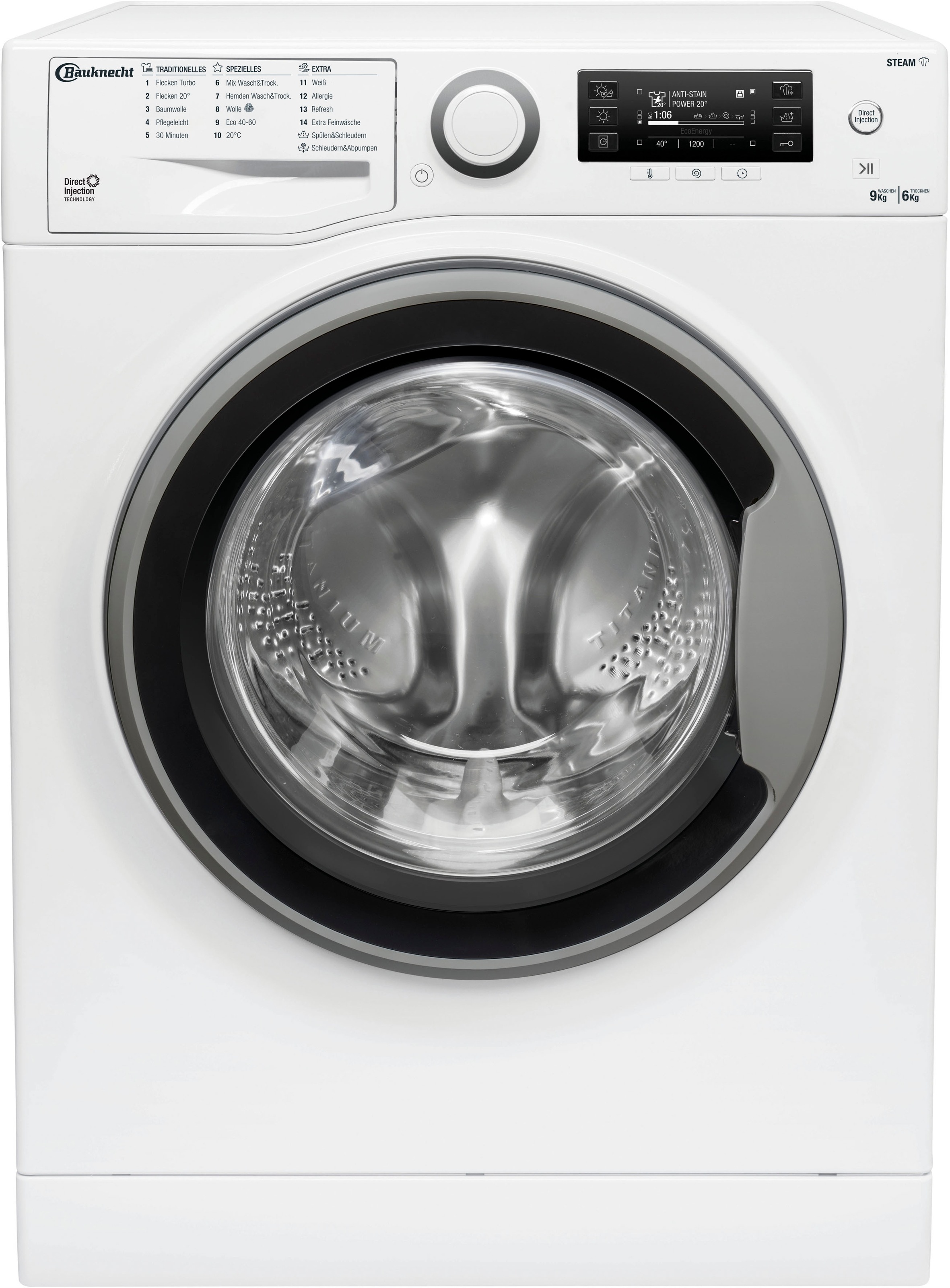 BAUKNECHT Waschtrockner »WATK SENSE 96L6 DE N«