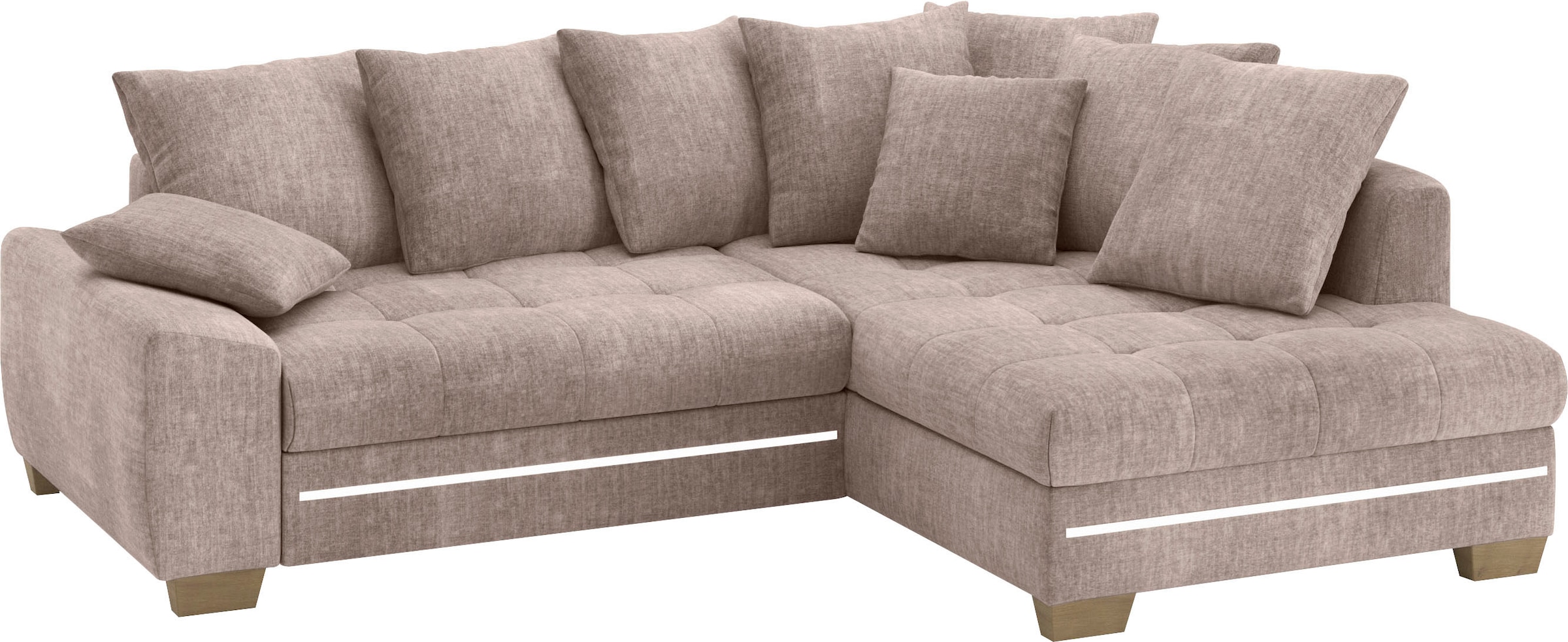 Mr. Couch Ecksofa »Nikita II, L-Form«, mit Kaltschaum, RGB-LED Beleuchtung, günstig online kaufen