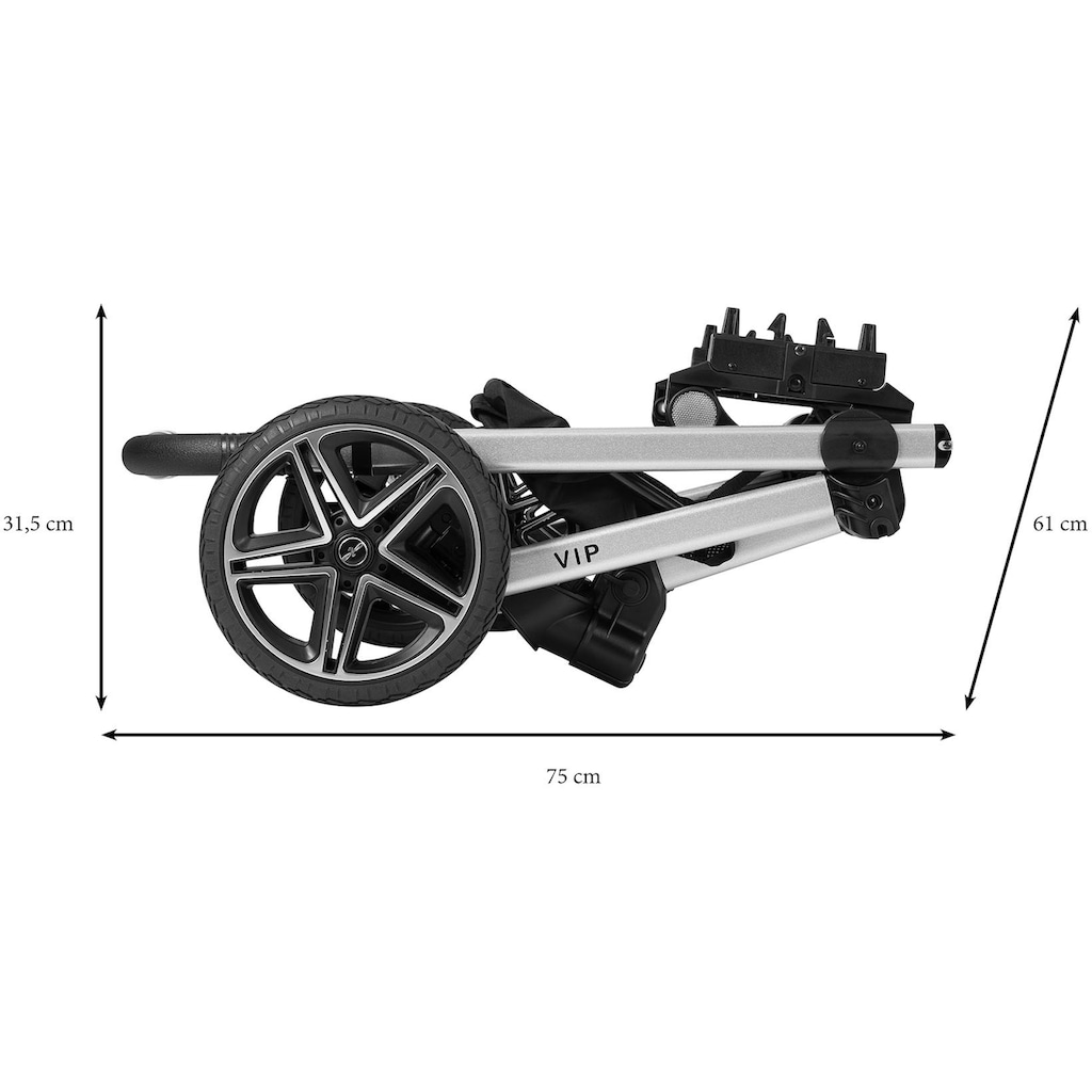 Hartan Kombi-Kinderwagen »Vip GTS - Bellybutton«, 22 kg