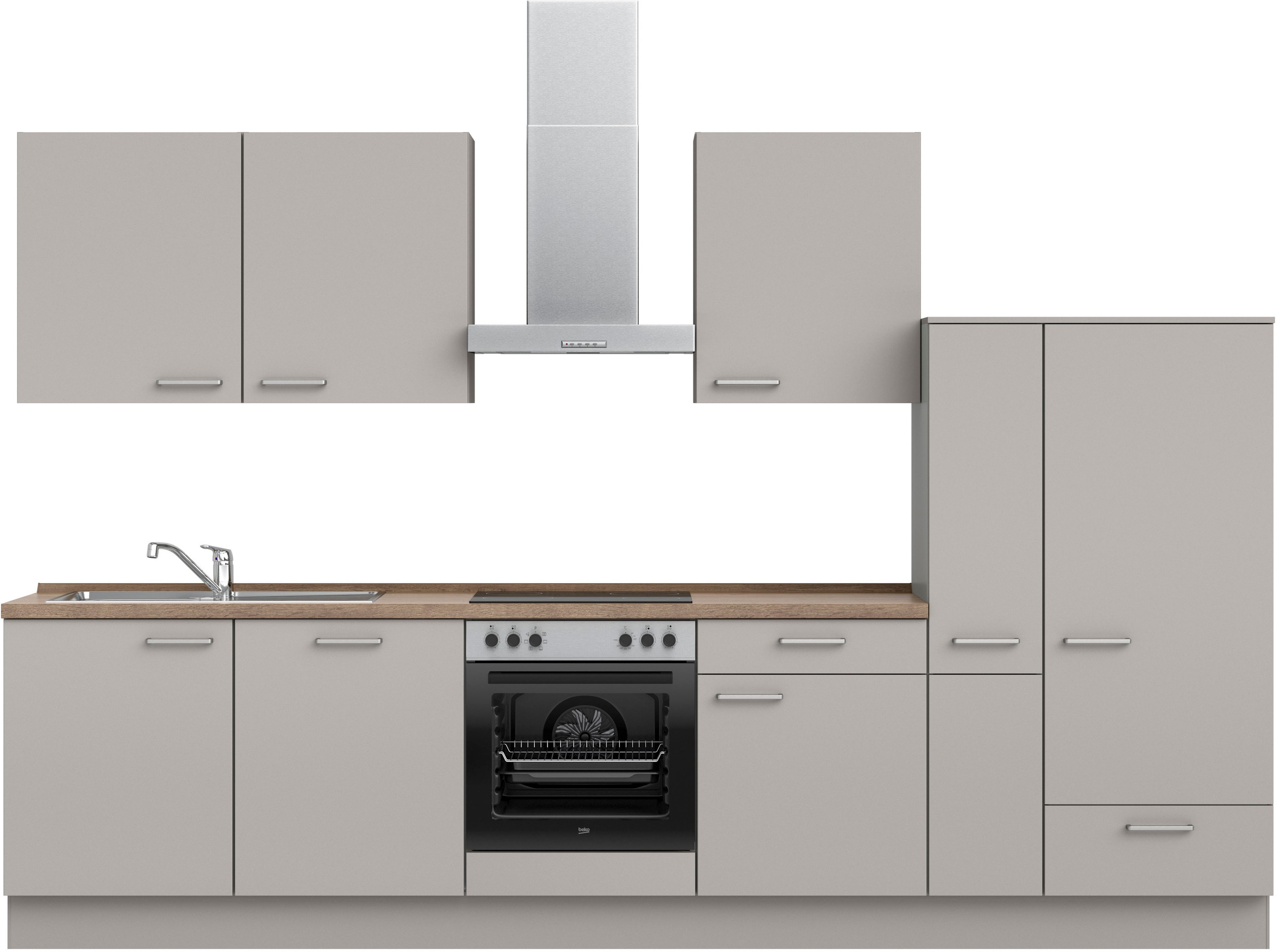 nobilia® Küchenzeile »"Touch I"« vormontiert, Ausrichtung wählbar, Breite 3 günstig online kaufen