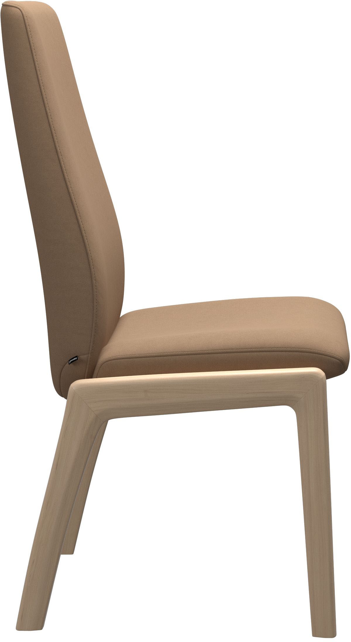 Stressless® Polsterstuhl »Laurel«, Microfaser DINAMICA, High Back, Größe L, mit abgerundeten Beinen in Walnuss