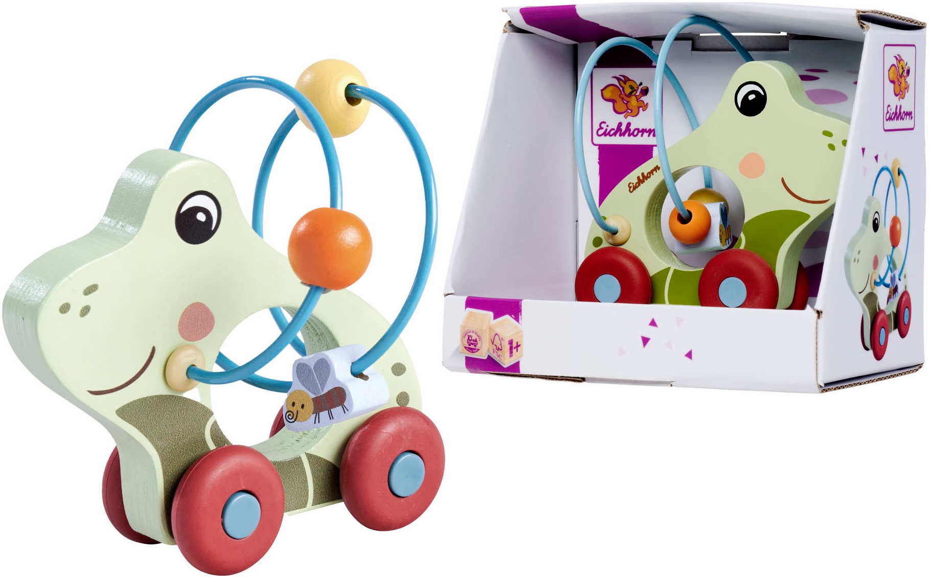 Eichhorn Nachziehtier »Schiebefrosch« FSC® - schützt Wald günstig online kaufen