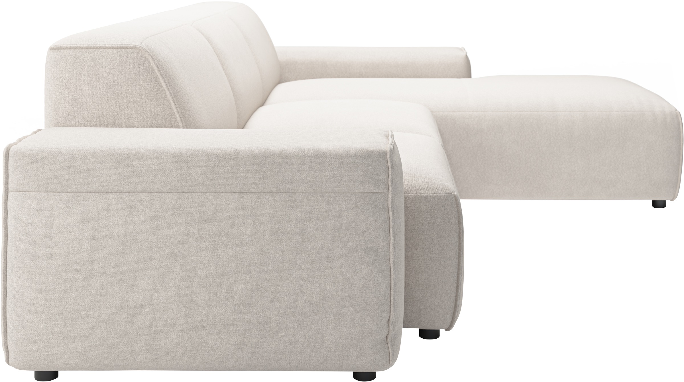 andas Ecksofa »Glimminge L-Form auch in Breitcord, Feincord + Easy care-Bezug,«, Breite 264, Zierkissen