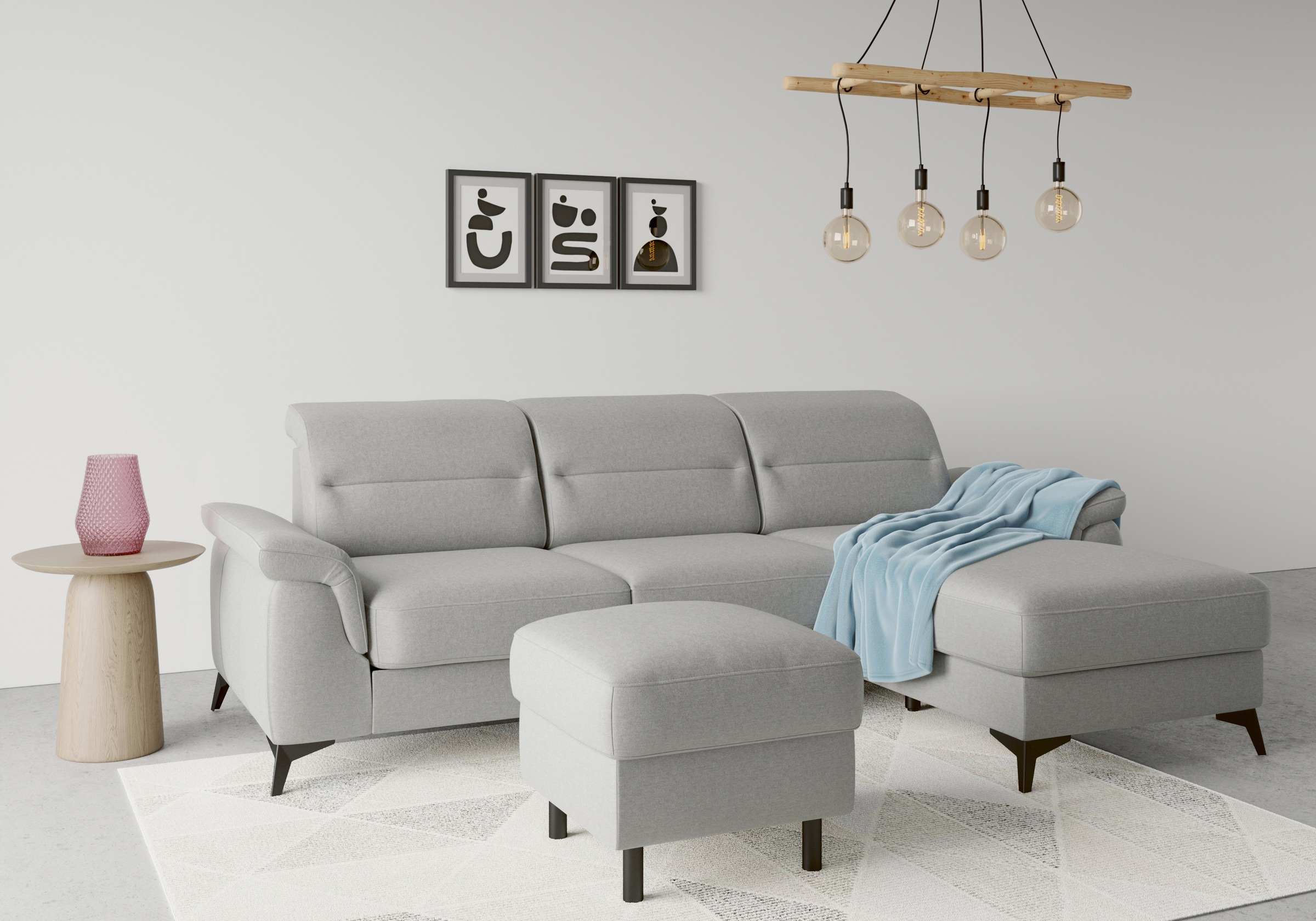 sit&more Ecksofa »Sinatra L-Form«, mit Recamiere, optional mit Kopfteilvers günstig online kaufen