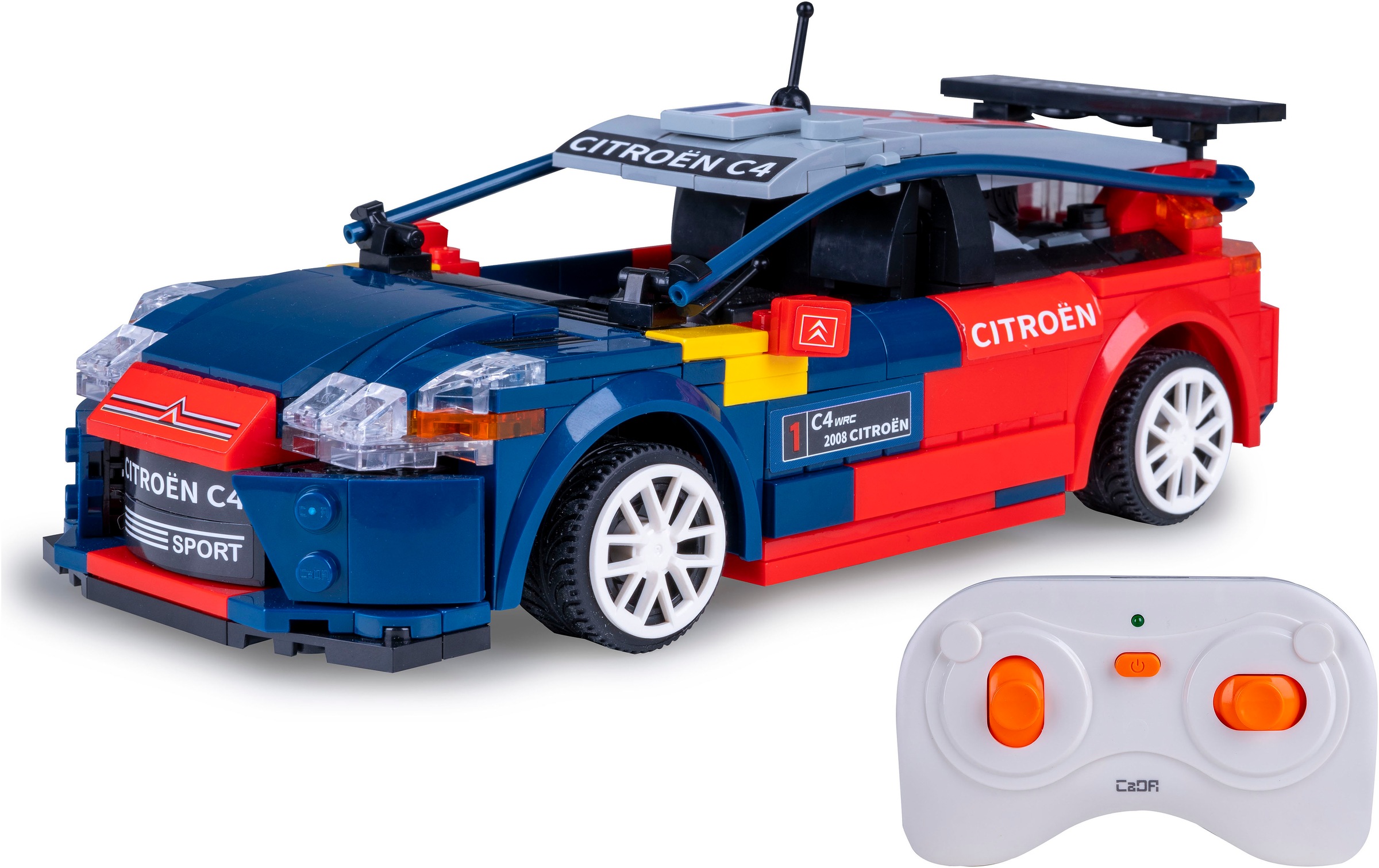 Jamara RC-Auto »CaDA, 2008 Citroën C4 WRC 1:20 2,4GHz Bricks«