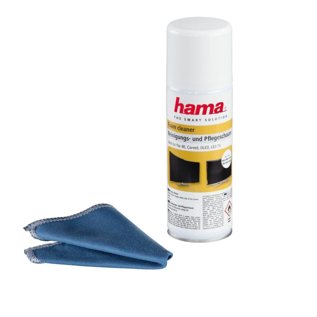 Hama Reinigungs-Set »Hama Reinigungs- und Pflegeschaum, 200 ml, inklusive Tuch«