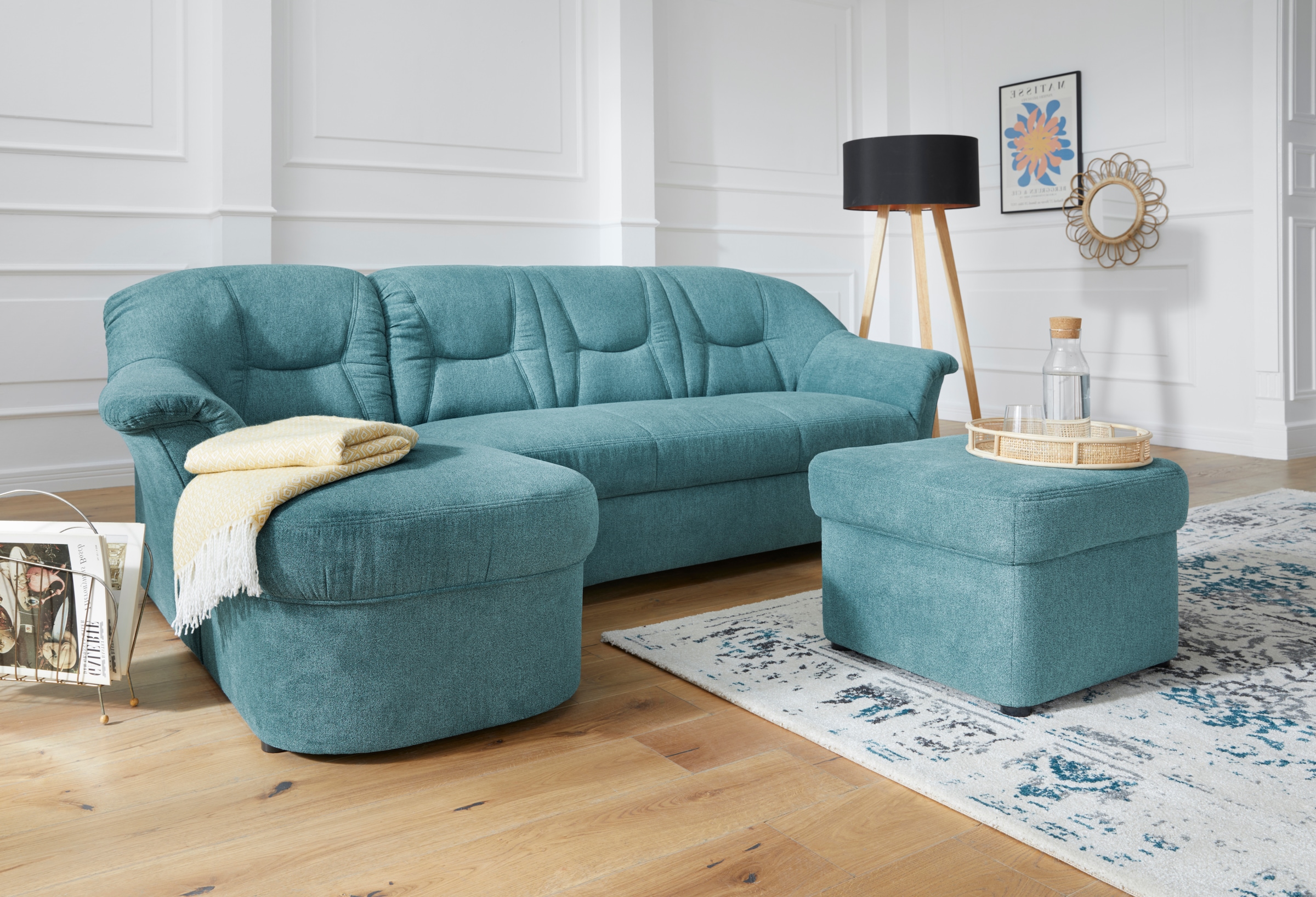 DOMO collection Ecksofa »Sarafina zeitlos und komfortabel, optional mit Fed günstig online kaufen