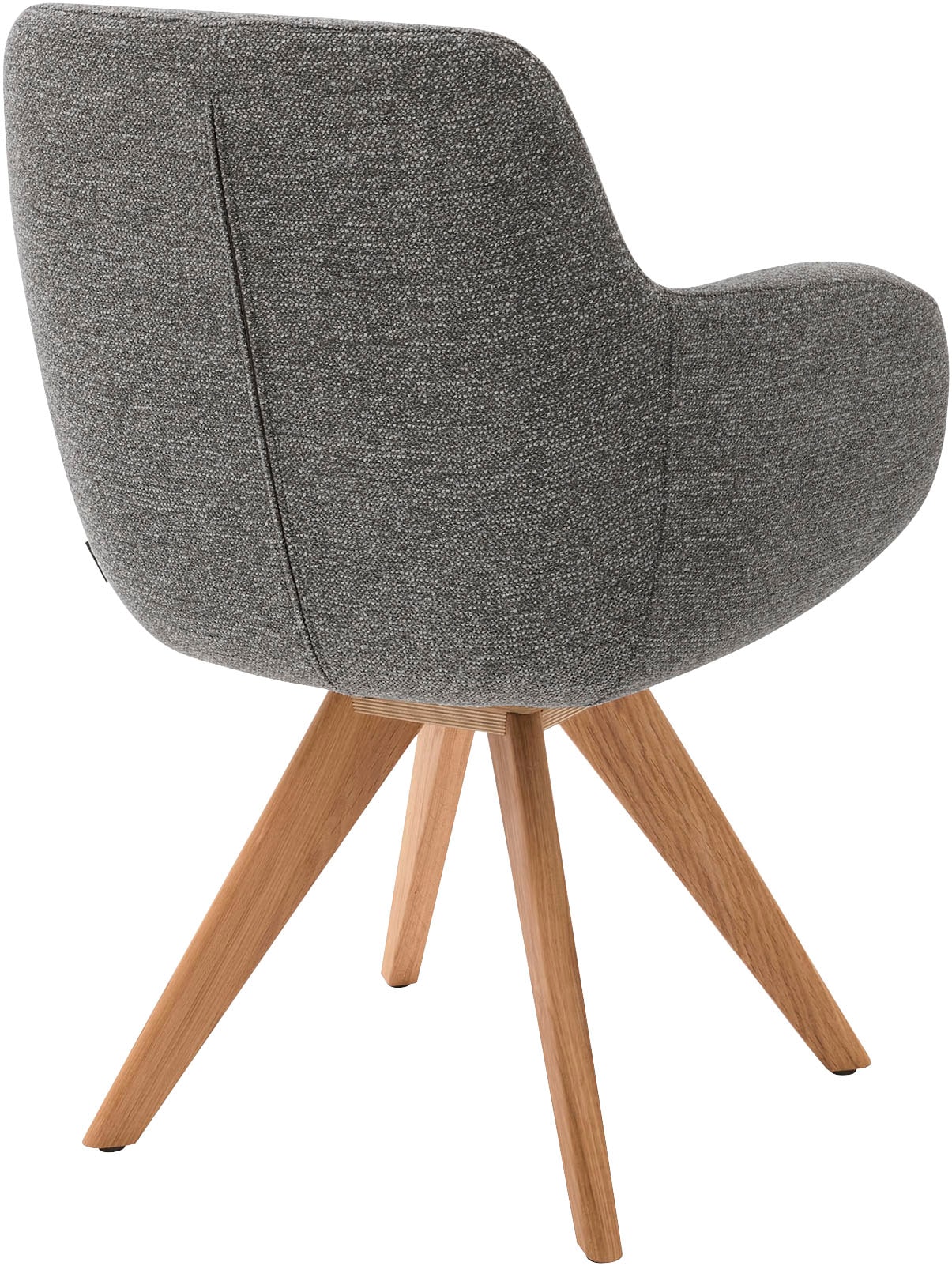 Musterring Esszimmerstuhl »Tavia«, (Set), 2 St., Chenille, Stativgestell Wildeiche massiv, Drehfunktion optional, diverse Farben