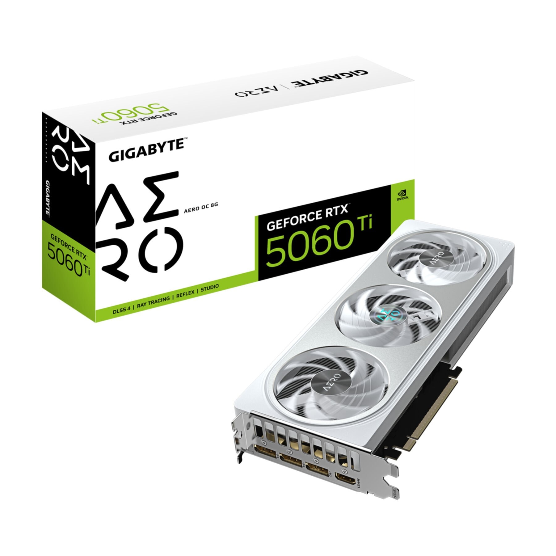 Gigabyte Grafikkarte »GeForce RTX 5060 Ti AERO OC 8G Grafikkarte – 8 GB GDDR7, 128 Bit, PCI-«