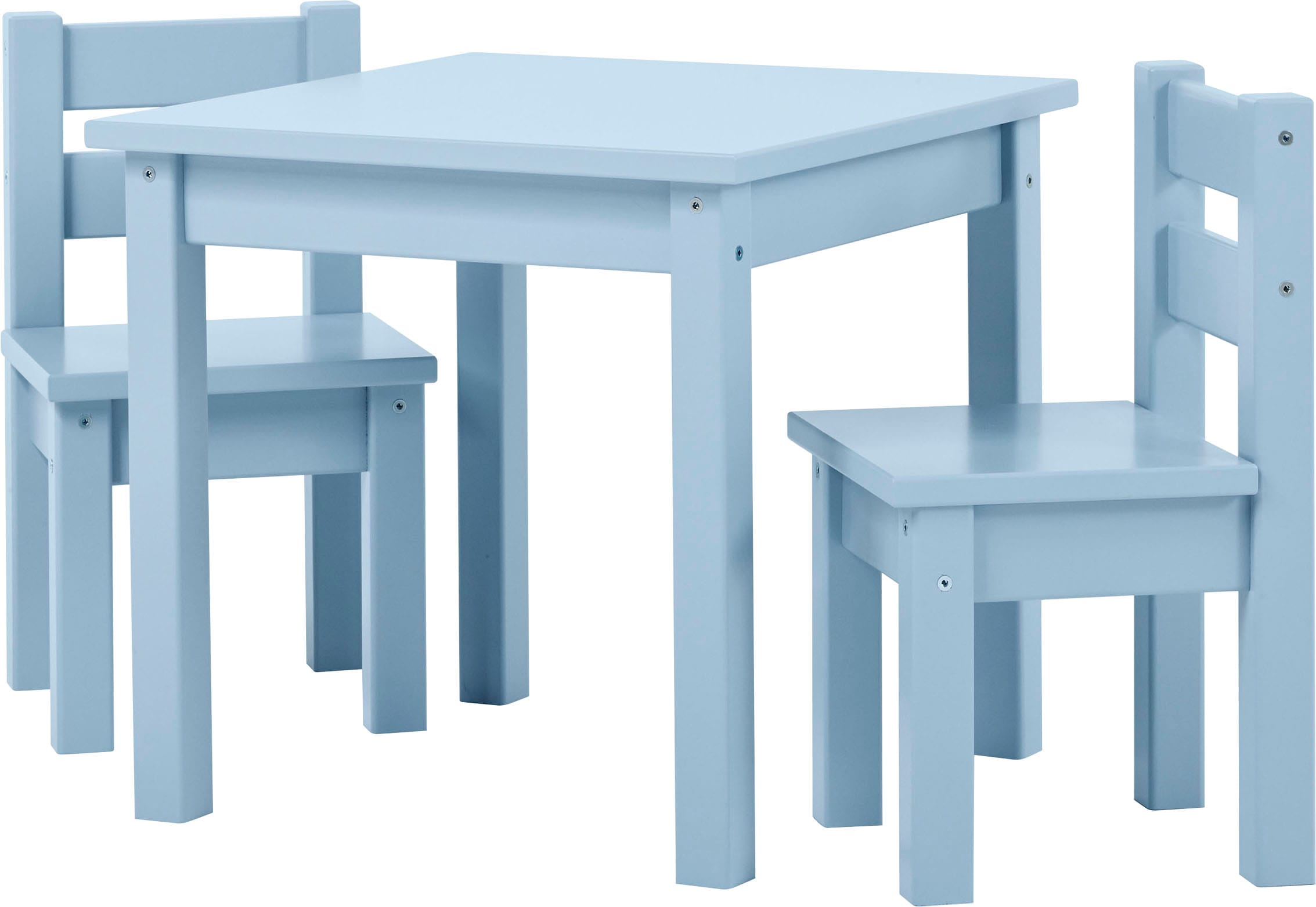 Hoppekids Kindersitzgruppe »MADS Kindersitzgruppe« Set, 1 Tisch, 2 Stühle, günstig online kaufen