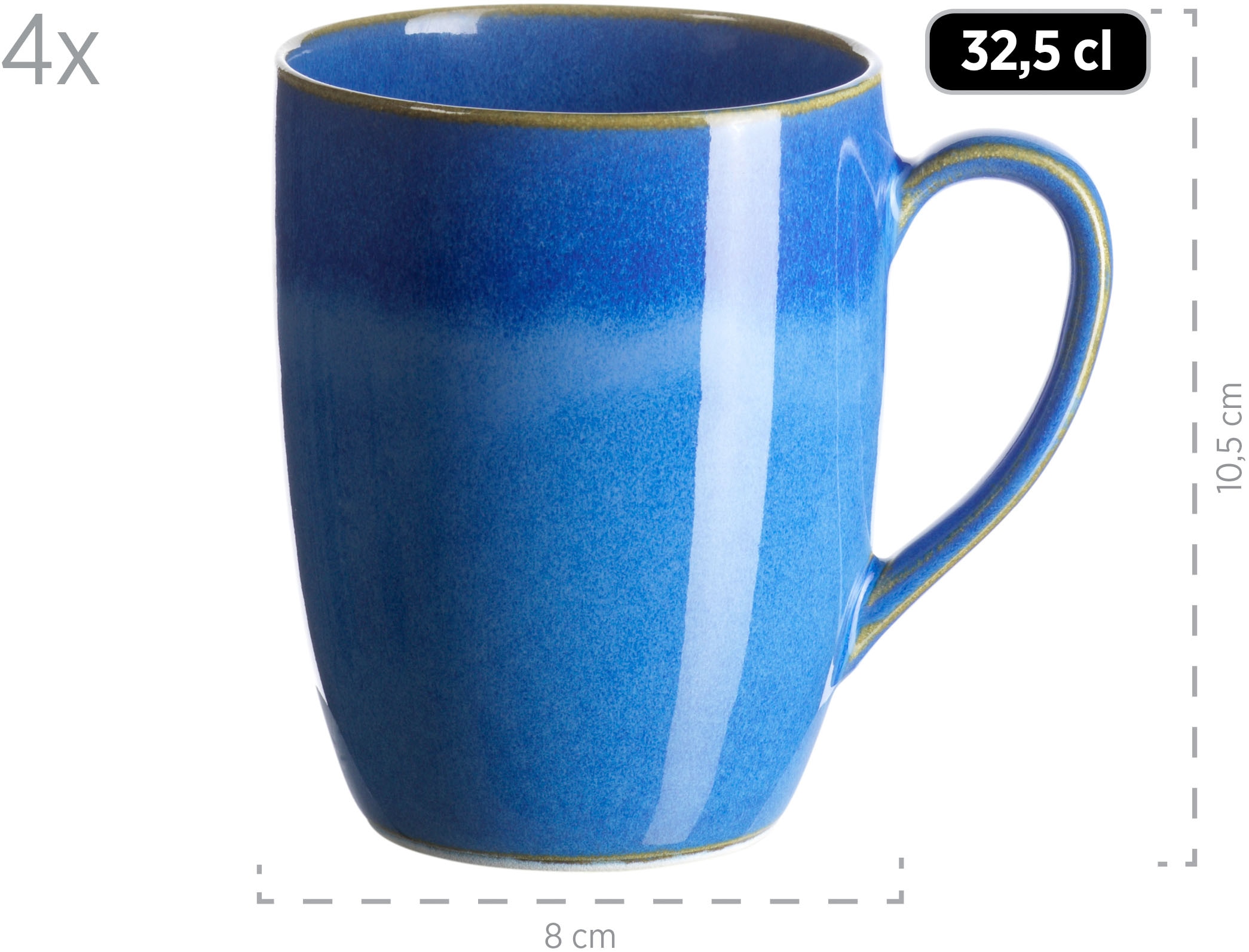 MÄSER Kombiservice »OSSIA, Geschirr-Set, Keramik«