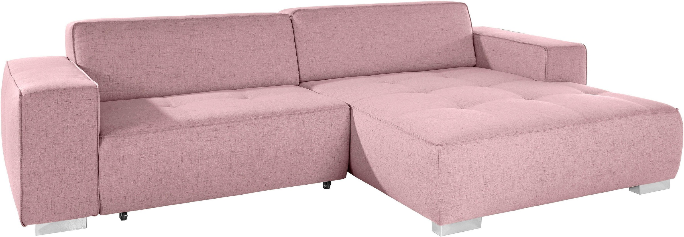 INOSIGN Ecksofa »Sapporo L-Form«, wahlweise Bettfunktion oder Sitztiefenver günstig online kaufen