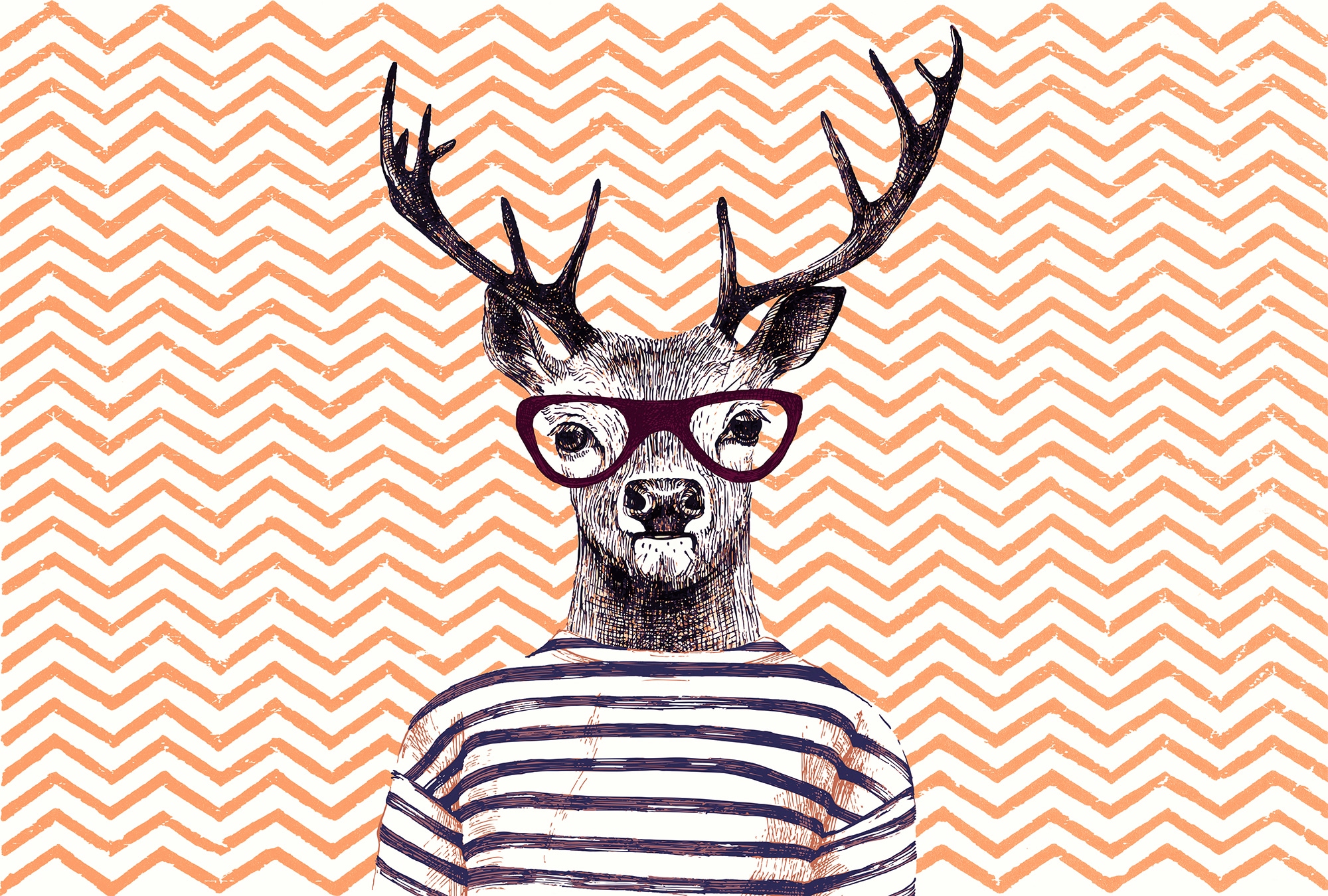Architects Paper Fototapete »Atelier 47 Modern Deer 3« abstrakt glatt Vlies günstig online kaufen