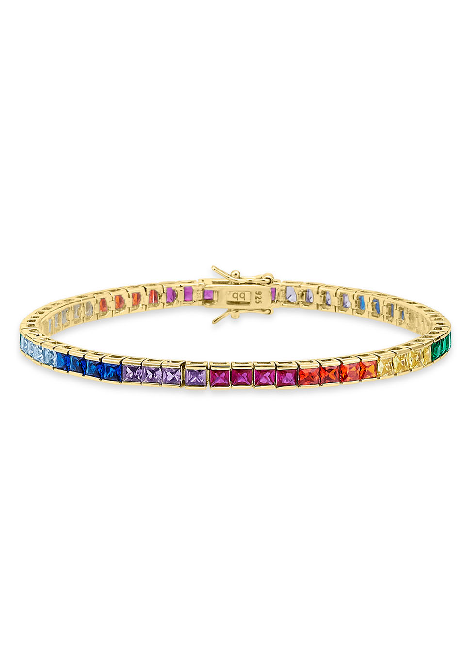 Tennisarmband »Schmuck Geschenk, Armkette Tennisarbmband Regenbogen Glitzerstein...